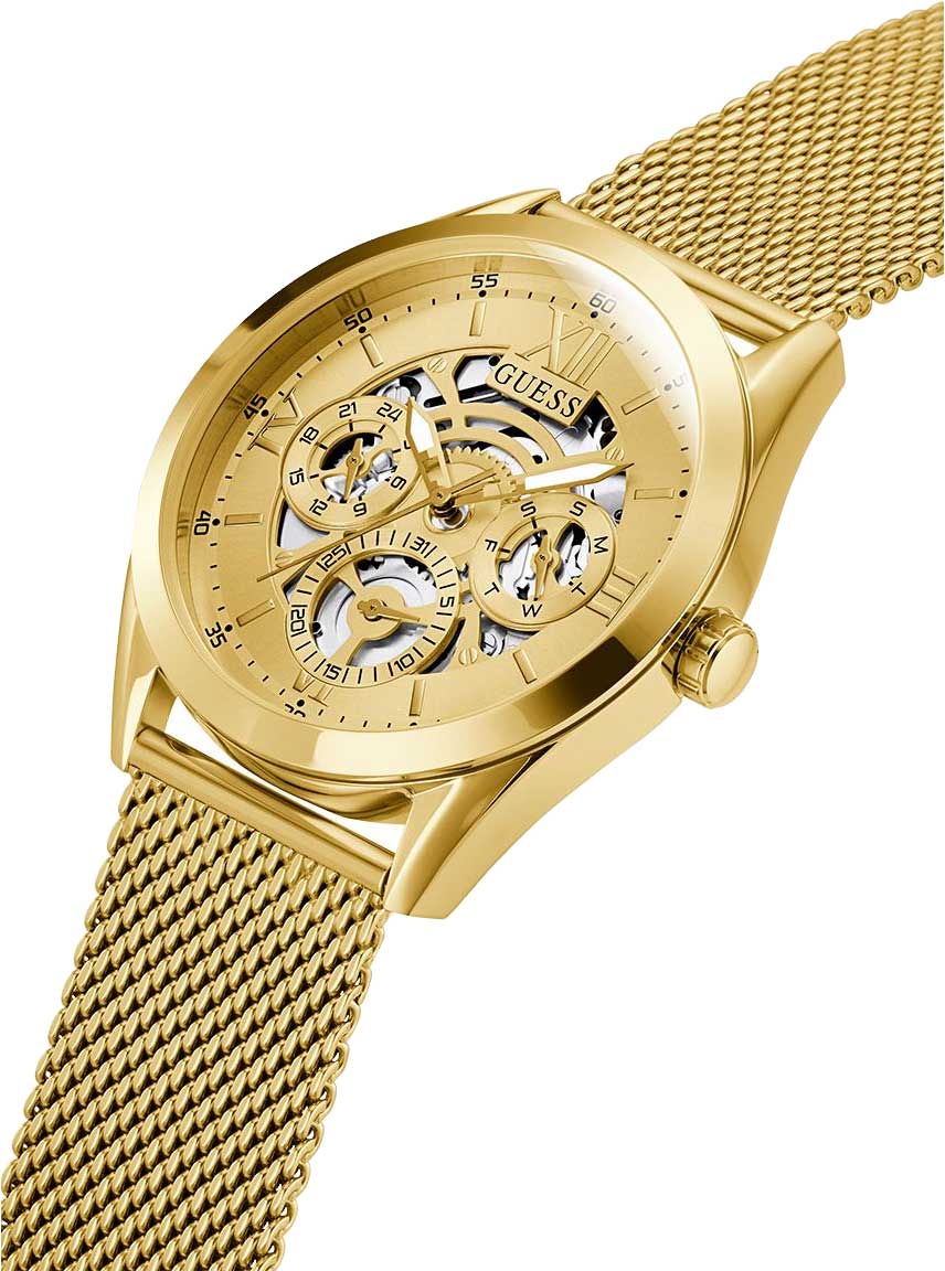 Guess Guess Dress Steel GW0368G2,  сша мужские часы на браслете нержавеющая сталь боковой вид