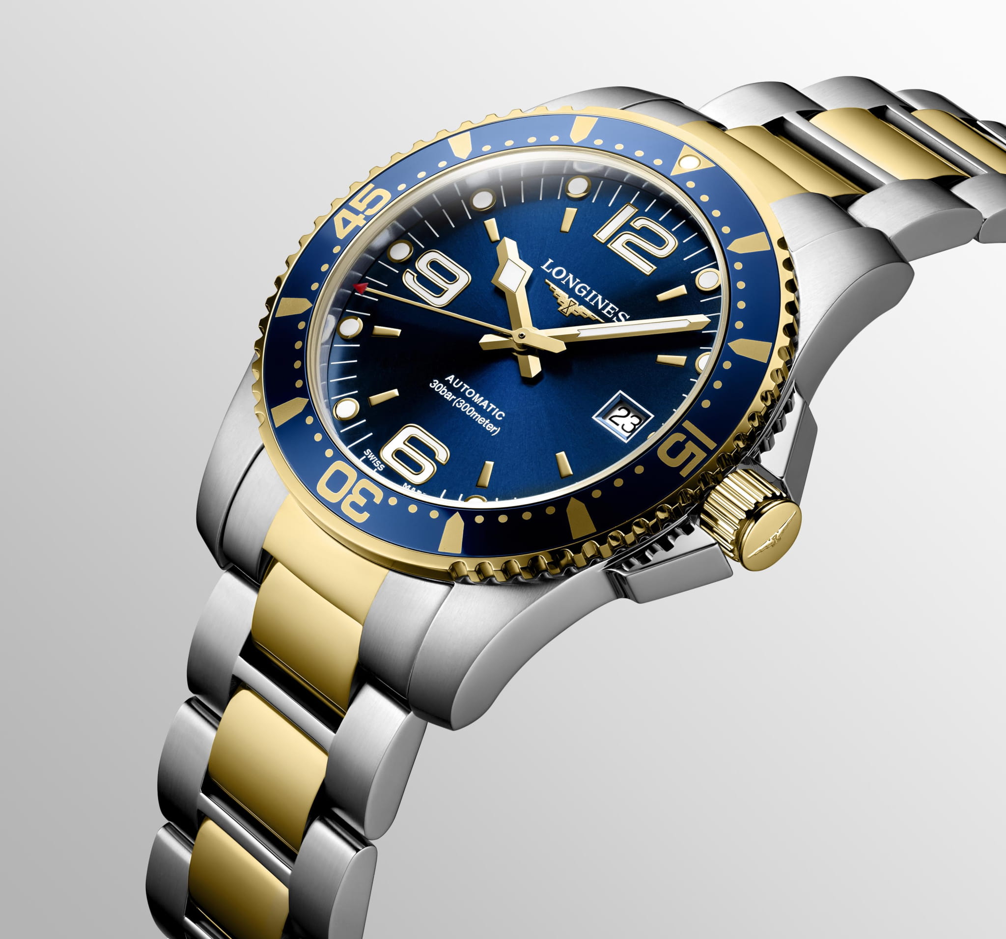 Longines Longines HydroConquest L3.742.3.96.7  - задняя крышка металл сталь корпуса, швейцария часы