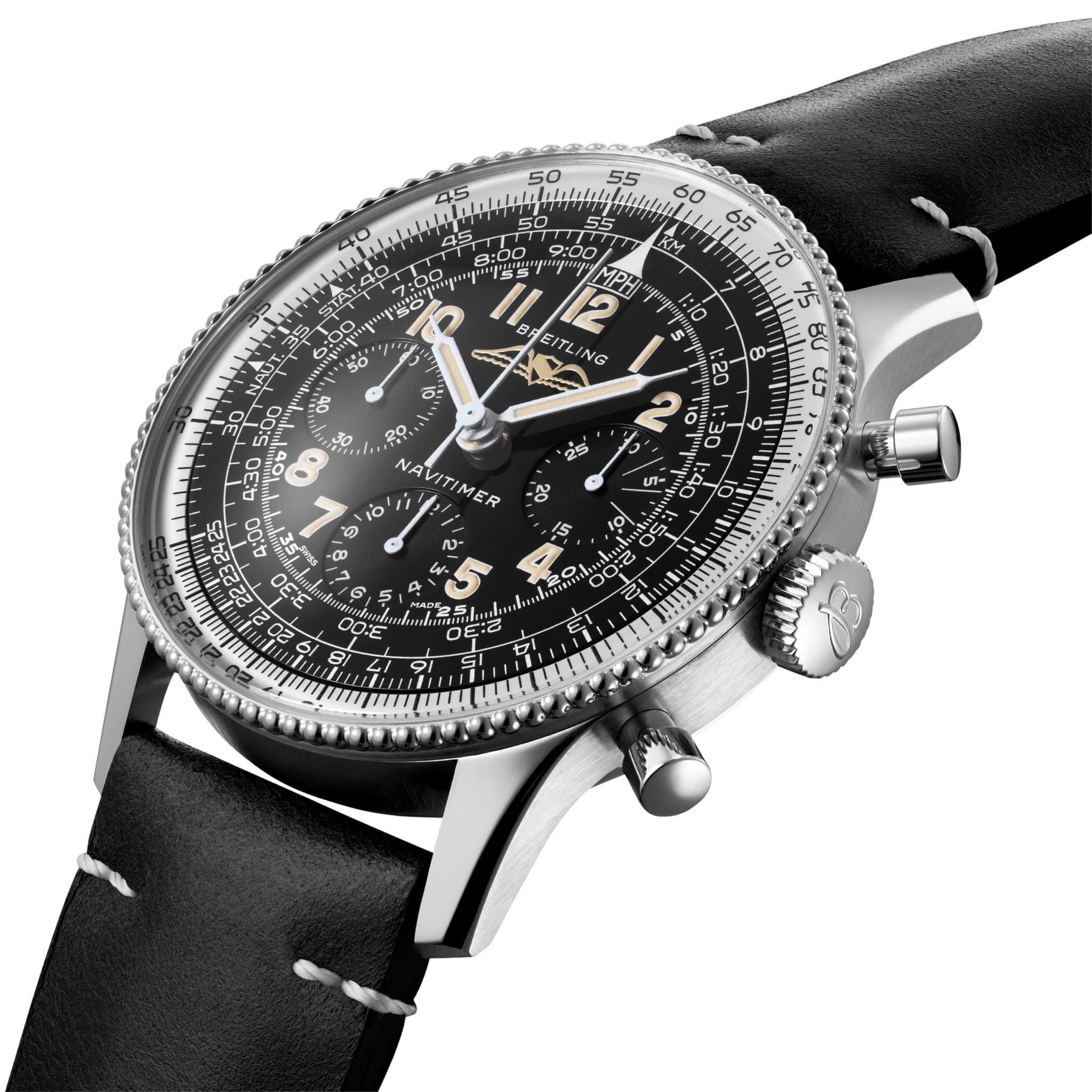 Breitling Breitling Navitimer Ref. 806 1959 Re-Edition AB0910371B1X1 , наручные мужские часы фото под углом
