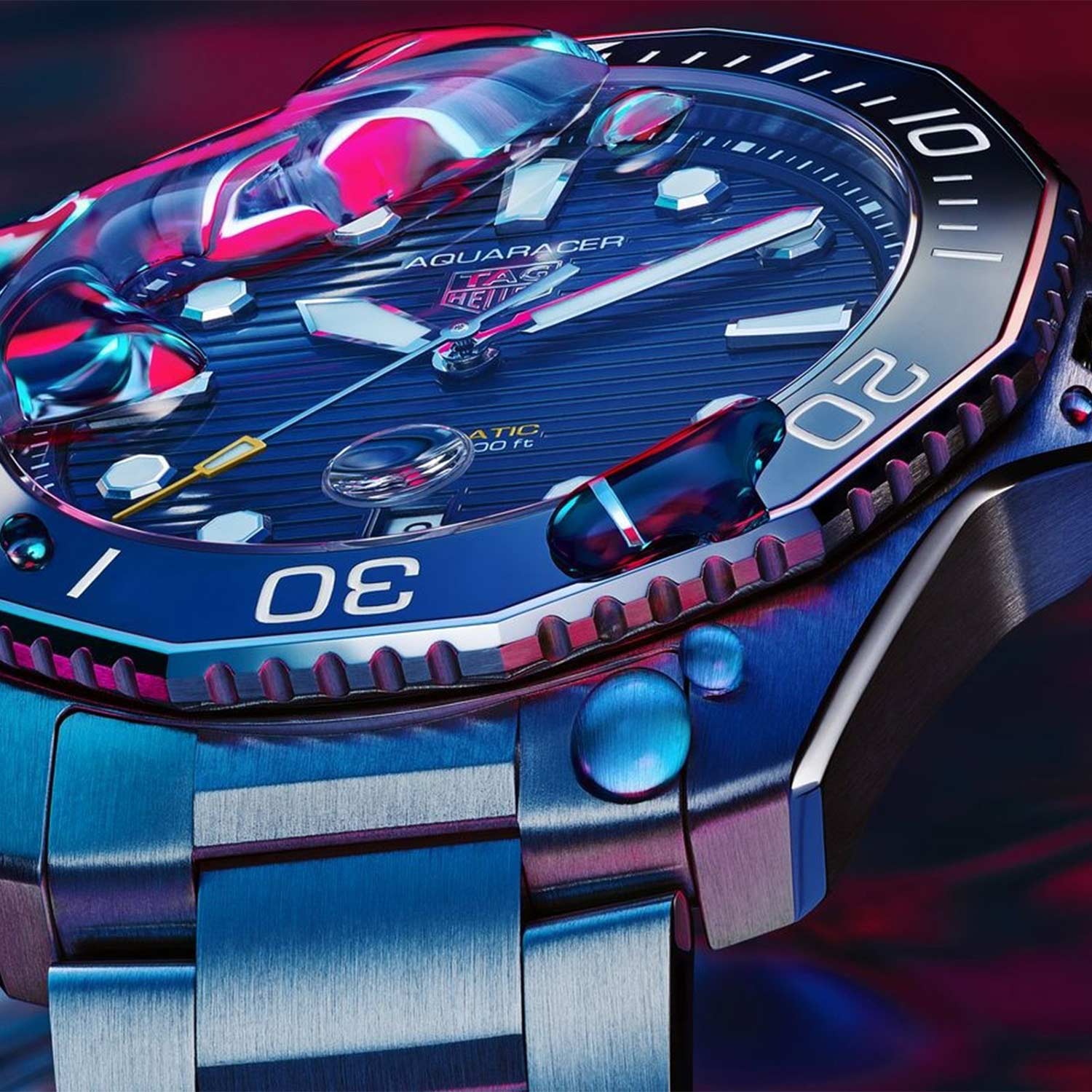 TAG Heuer WBP201B.BA0632 мужские часы застежка крупным планом