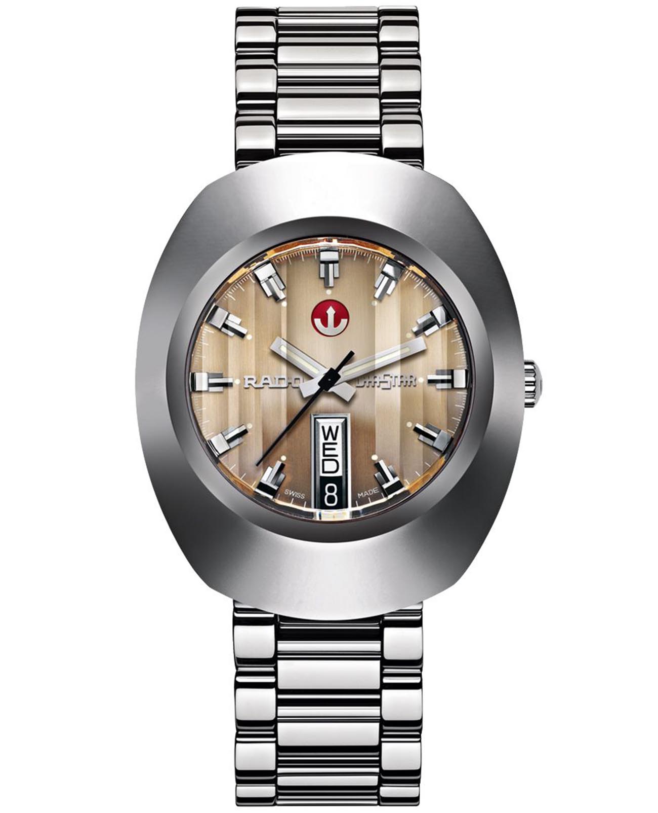 Rado Rado The Original Automatic R12408654 Automatic R12408654 механические мужские часы коричневый циферблат, браслет нержавеющая сталь — вид спереди
