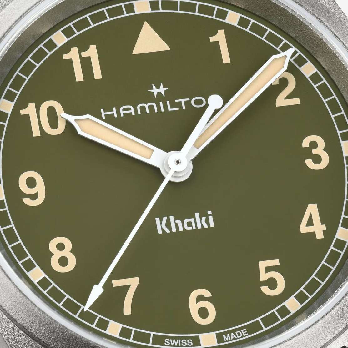 Оригинальные часы Hamilton Hamilton Khaki Field Quartz 33mm H69301960 кварцевые калибр механизма eta f05.105 mh2 общий вид