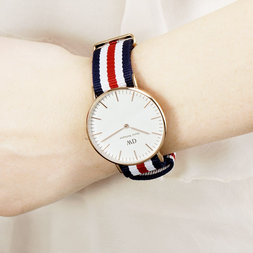 Daniel Wellington Daniel Wellington Classic Canterbury DW00100030 кварцевые женские часы часы крупный план белый циферблата