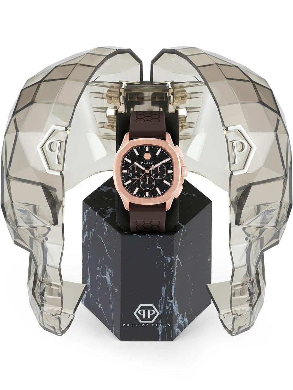Philipp Plein Philipp Plein Plein Philipp PWSAA0523 мужские часы коричневый циферблат на запястье