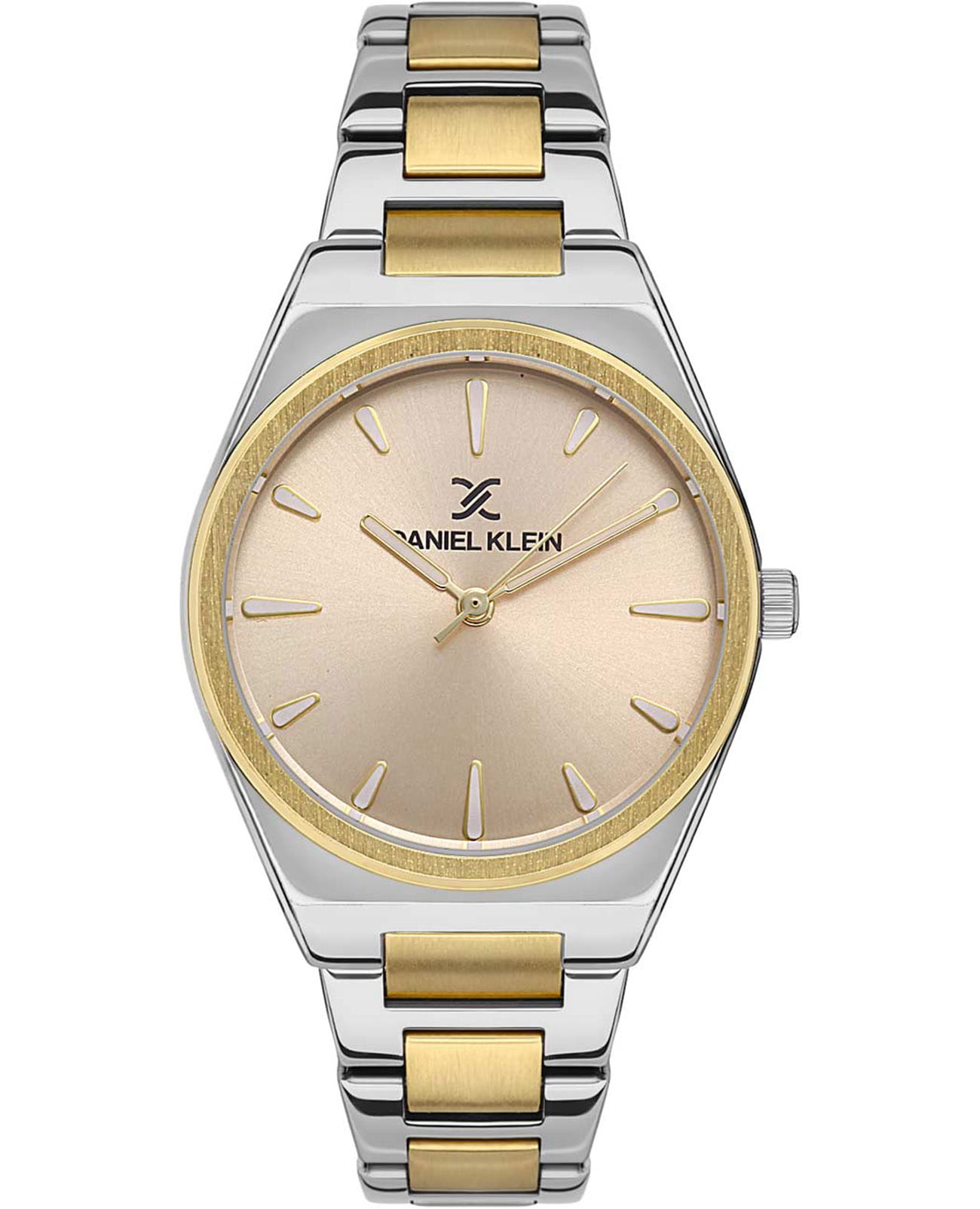 Daniel Klein Daniel Klein Premium DK.1.13492-4  DK.1.13492-4 кварцевые женские часы золотой циферблат, браслет нержавеющая сталь с ip-покрытием — вид спереди