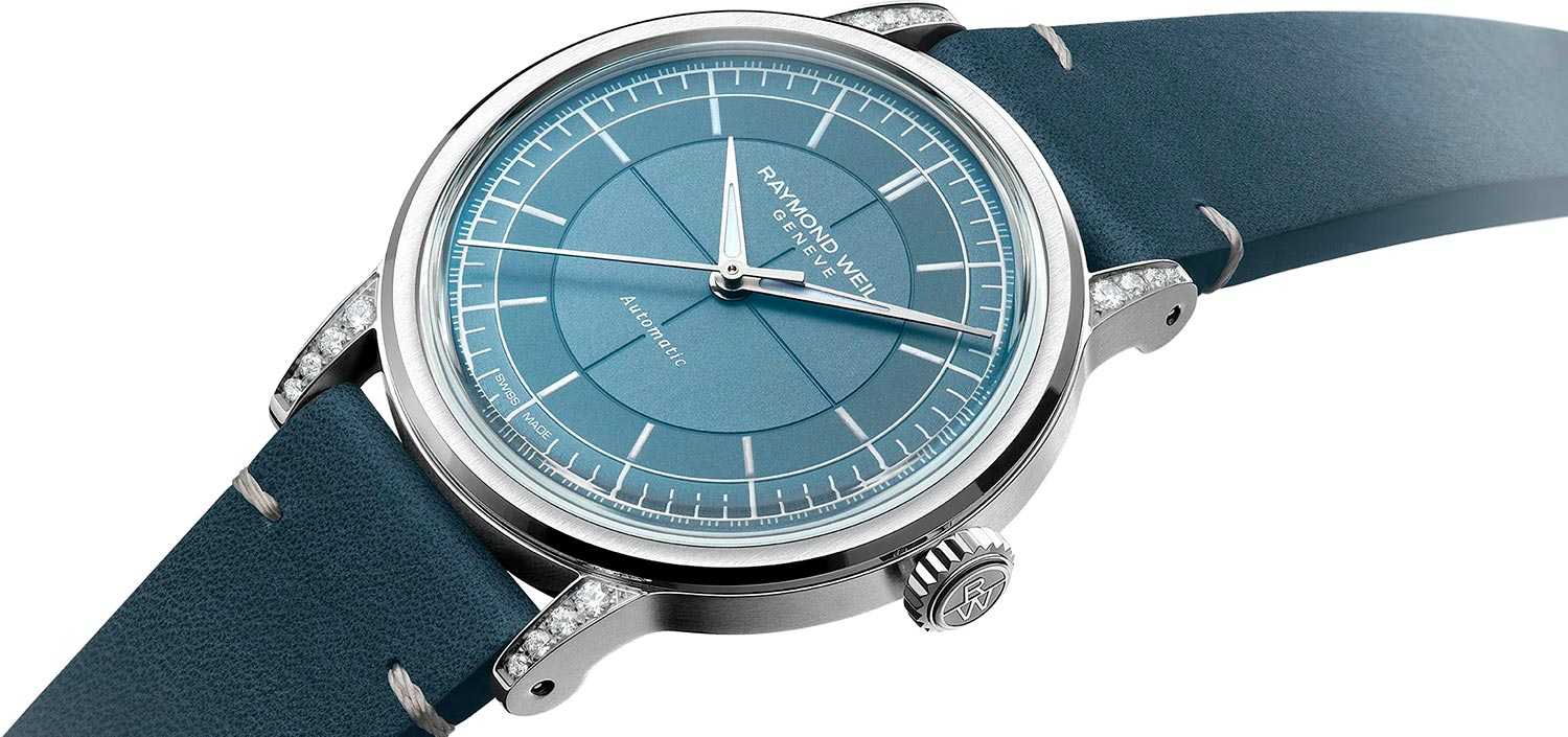 Raymond Weil Raymond Weil Millesime 2125-SCS-50011, millesime швейцария женские часы на браслете кожаный боковой вид