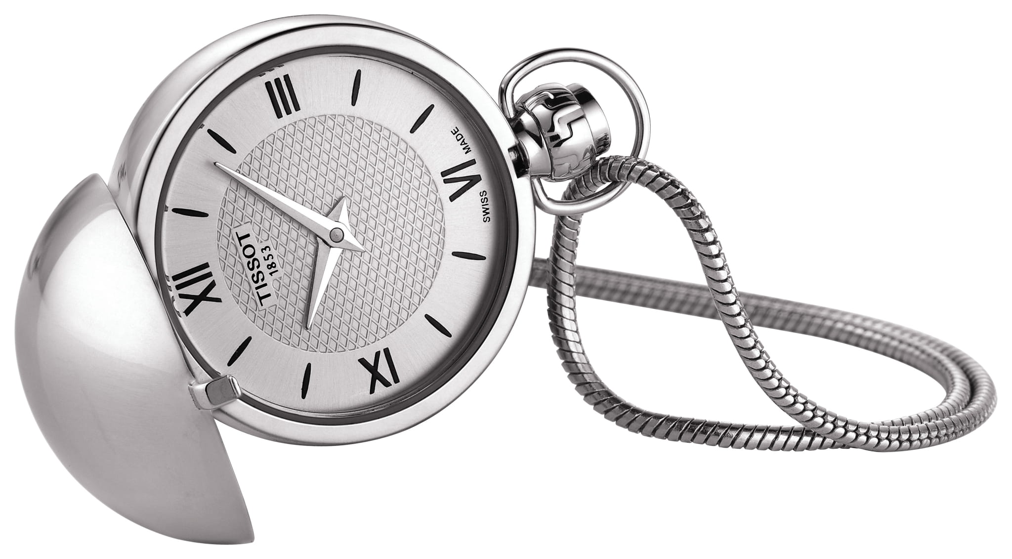 Tissot Tissot T-Pocket Mechanical T858.209.16.038.00, t-pocket швейцария мужские часы на браслете нержавеющая сталь боковой вид