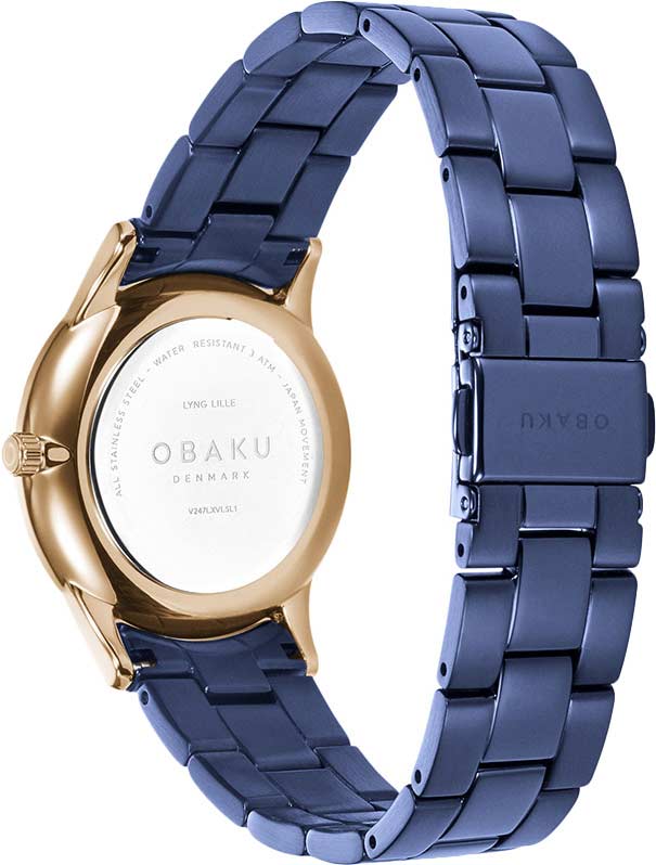 Obaku Obaku Links V247LXVLSL  — детали корпуса и сталь с ip покрытием