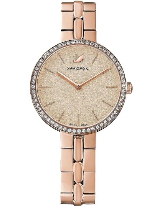 Swarovski Swarovski Cosmopolitan 5517800  5517800 кварцевые женские часы шампань циферблат, браслет сталь c pvd покрытием — вид спереди