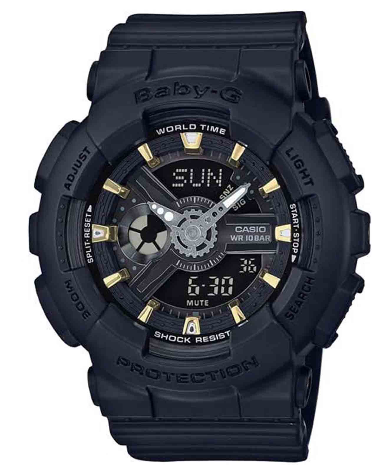 Casio Casio Baby-G BA-110XGA-1A  BA-110XGA-1A кварцевые женские часы  циферблат, браслет пластик — вид спереди