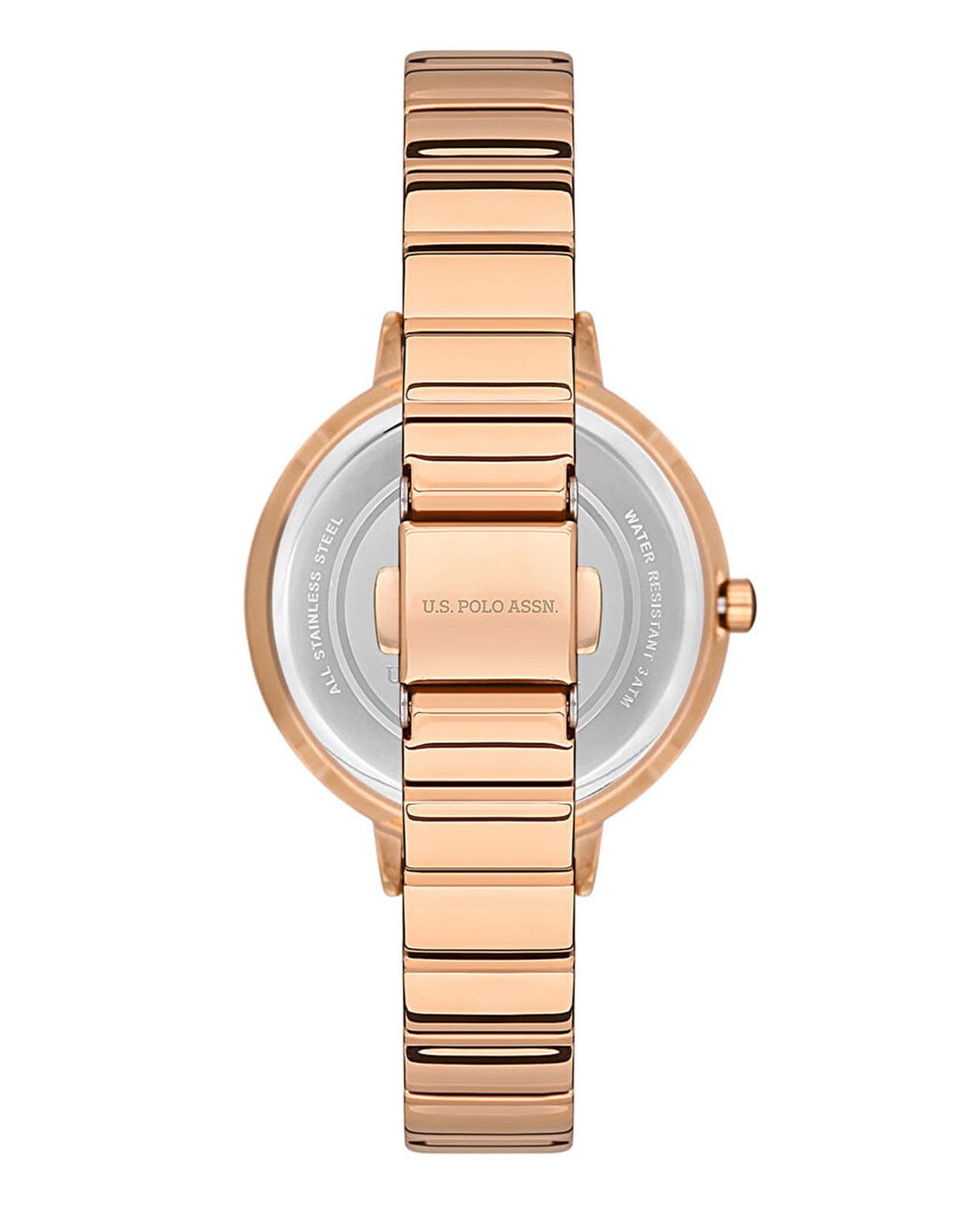 U.S. Polo Assn. U.S. Polo Assn Stile USPA2055-01,  сша женские часы на браслете нержавеющая сталь с ip-покрытием боковой вид