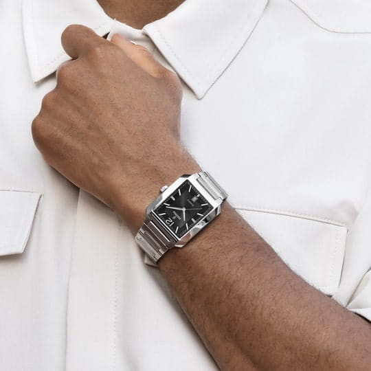 Festina Festina On The Square F20677/4 кварцевые мужские часы часы крупный план черный циферблата