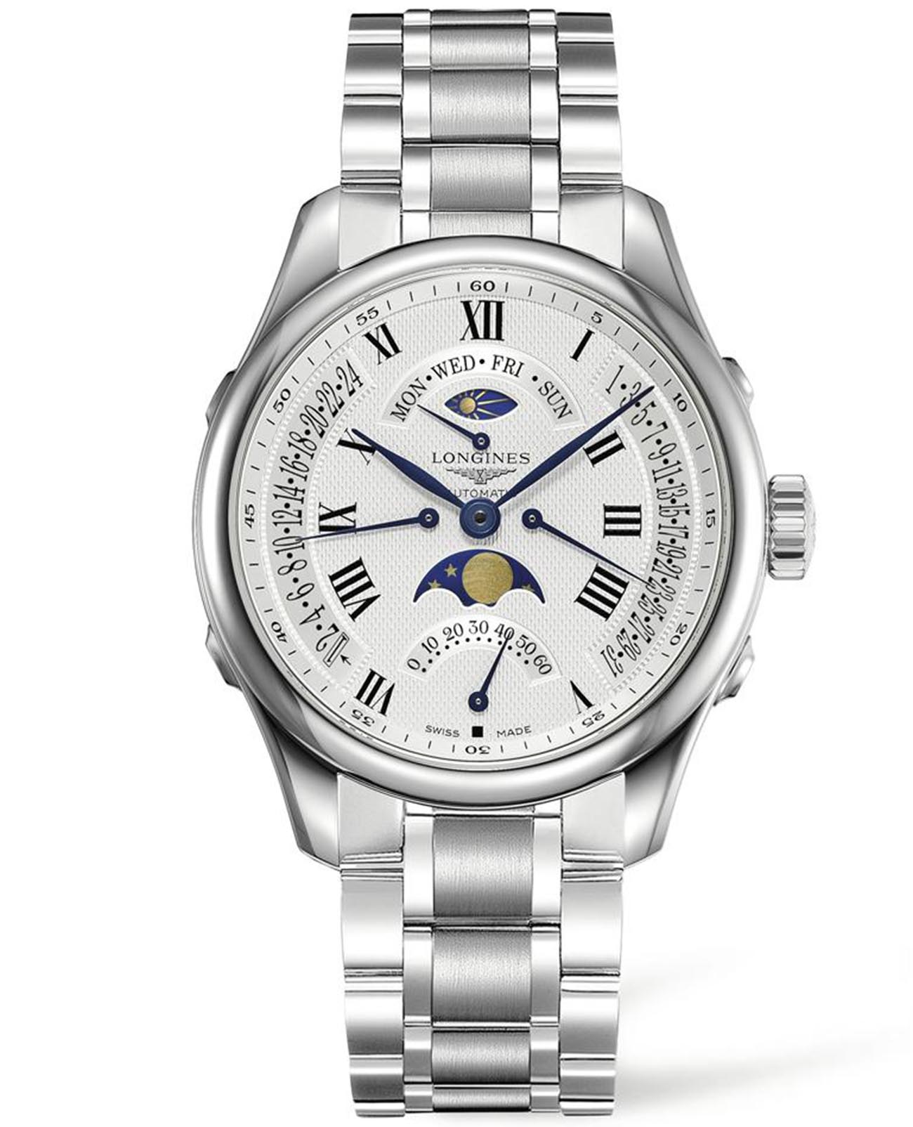 Longines Longines Master Collection L2.738.4.71.6  L27384716 механические женские часы серебристый циферблат, браслет нержавеющая сталь — вид спереди