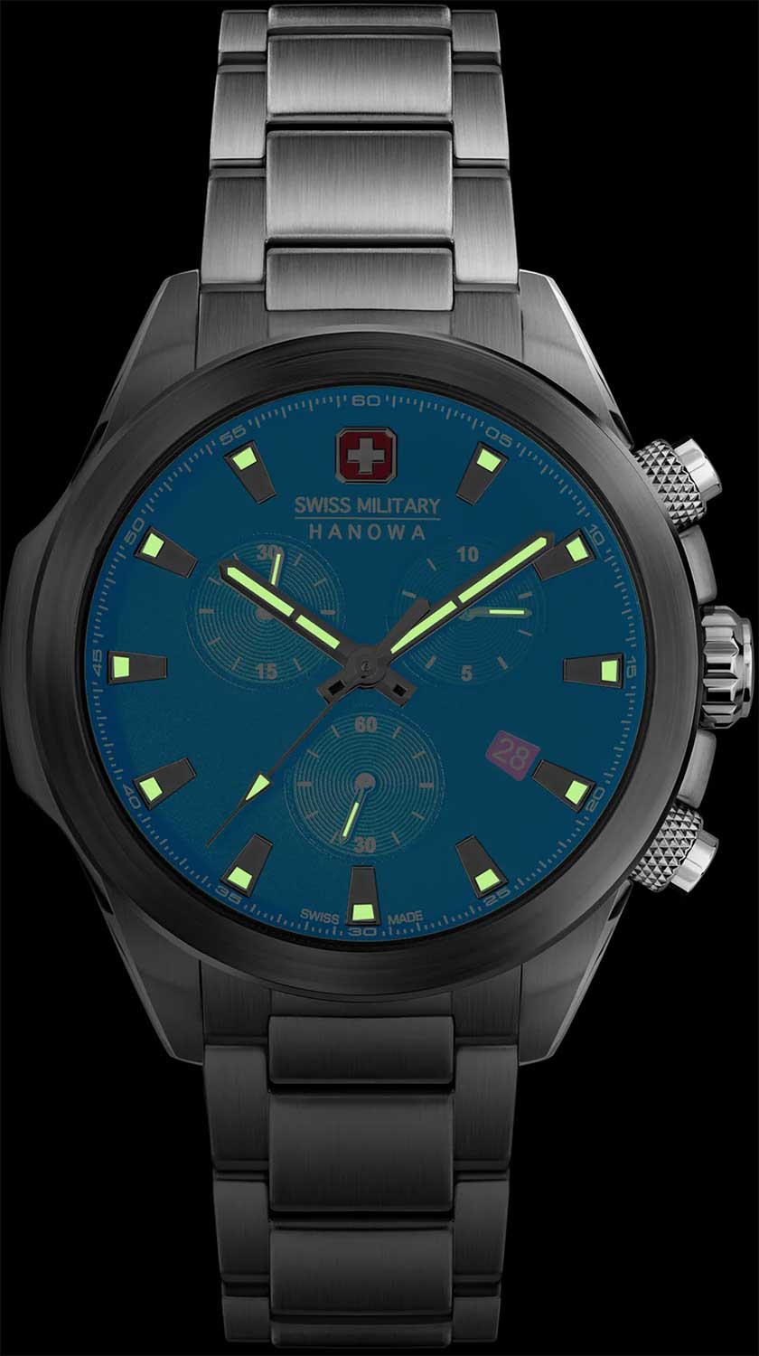 Оригинальные часы Swiss Military Hanowa Swiss Military Hanowa Chiroptera SMWGI0001901 кварцевые калибр механизма  общий вид