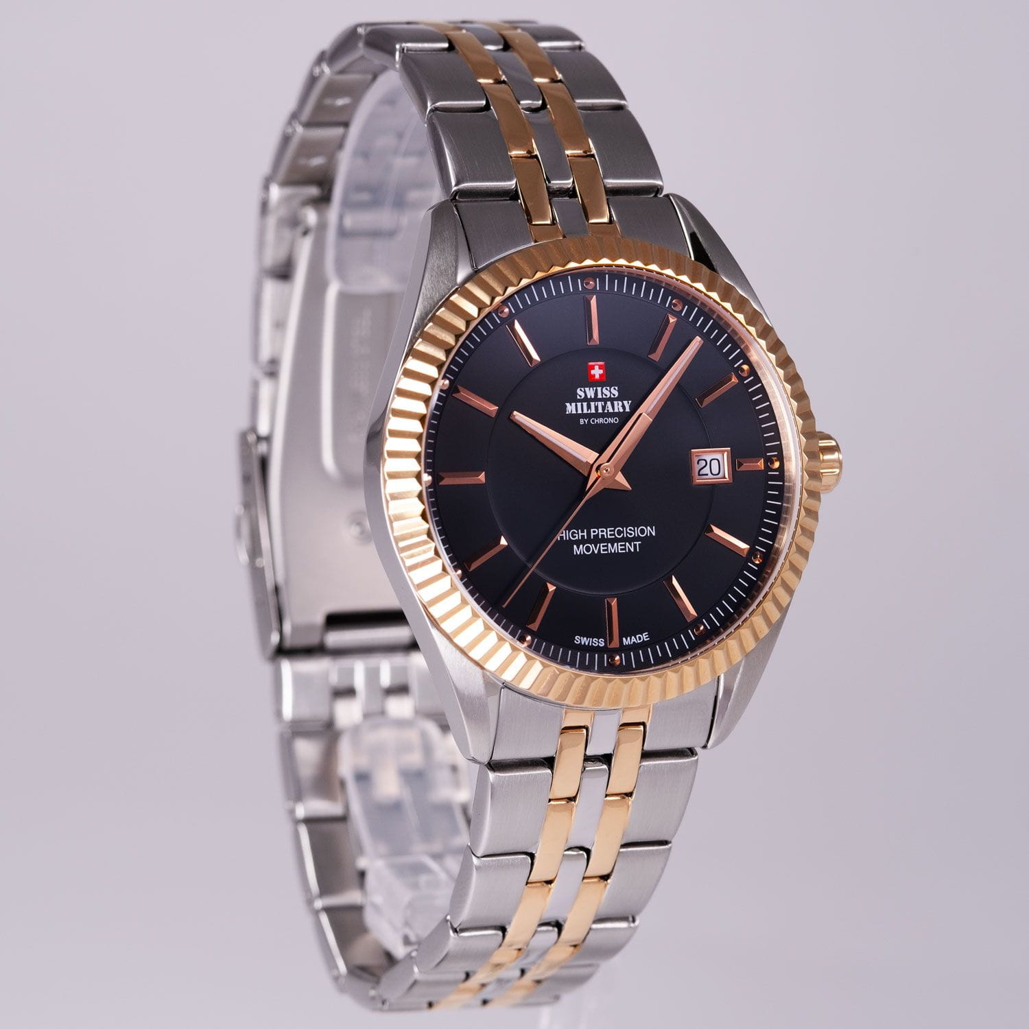Swiss Military by Chrono Swiss Military by Chrono Сверхточные SM34065.06  - задняя крышка металл корпуса, швейцария часы