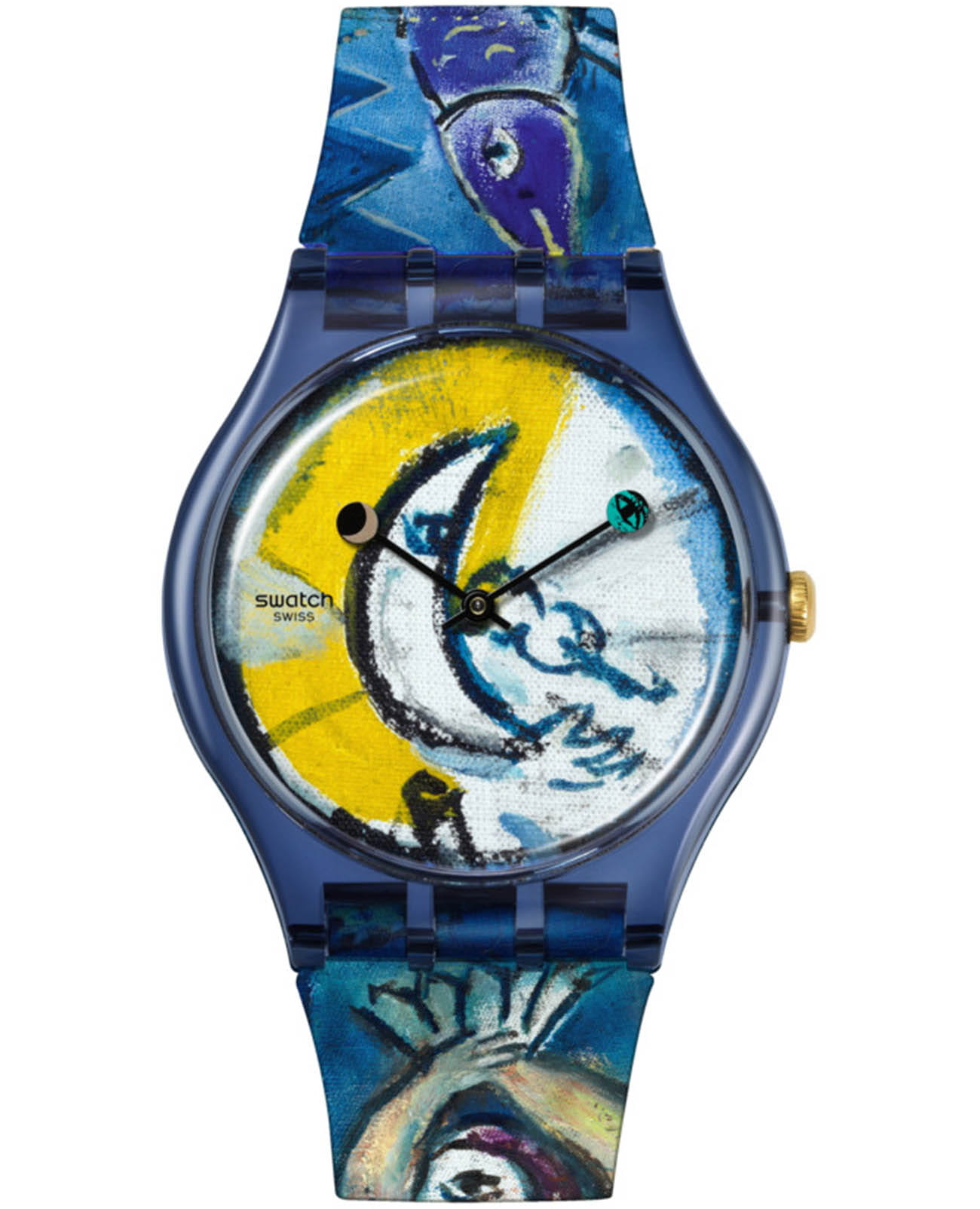 Swatch Swatch New Gent SUOZ365  SUOZ365 кварцевые мужские часы  циферблат, браслет силикон — вид спереди