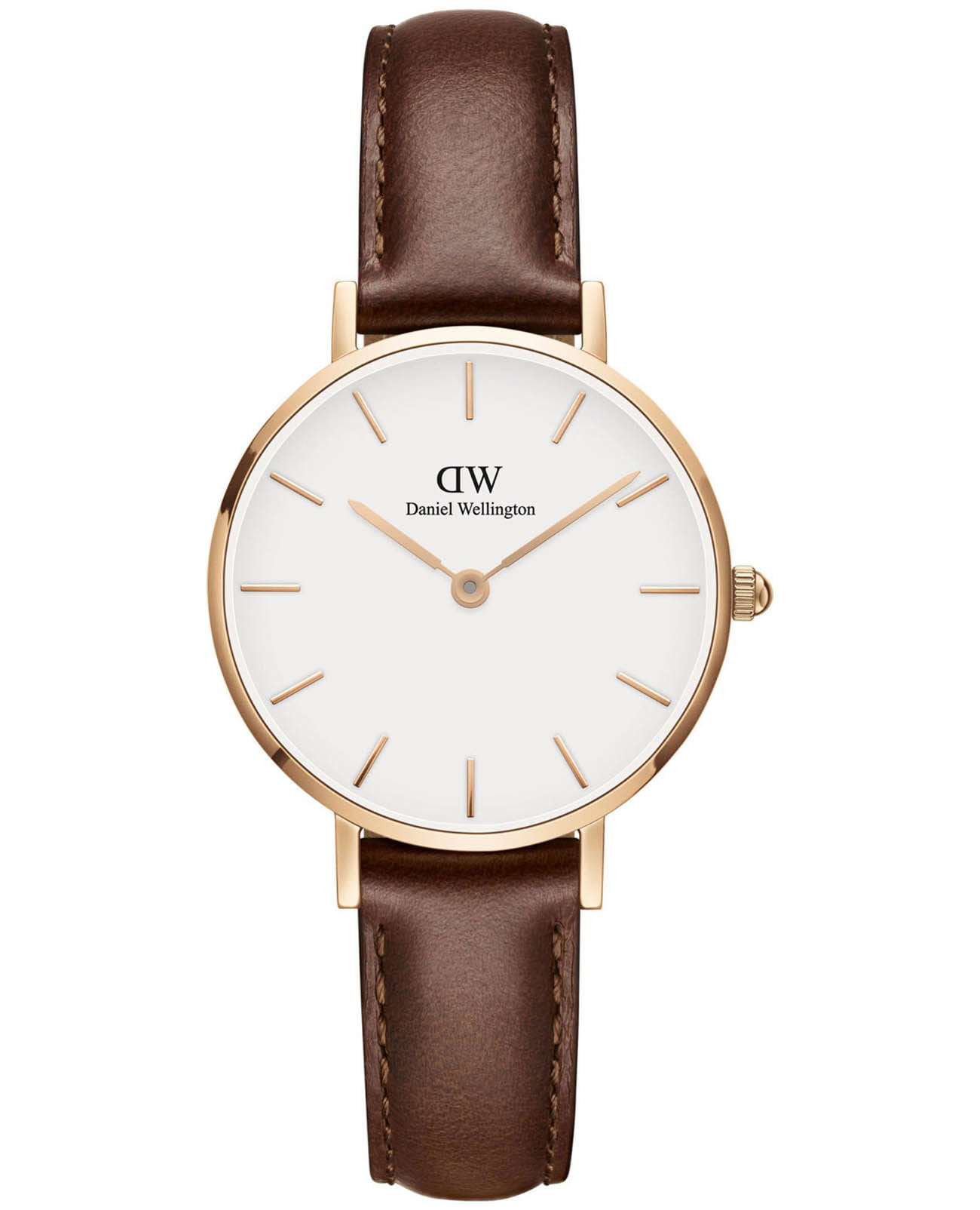 Daniel Wellington Daniel Wellington Petite Mawes DW00100231  DW00100231 кварцевые женские часы белый циферблат, браслет кожаный — вид спереди