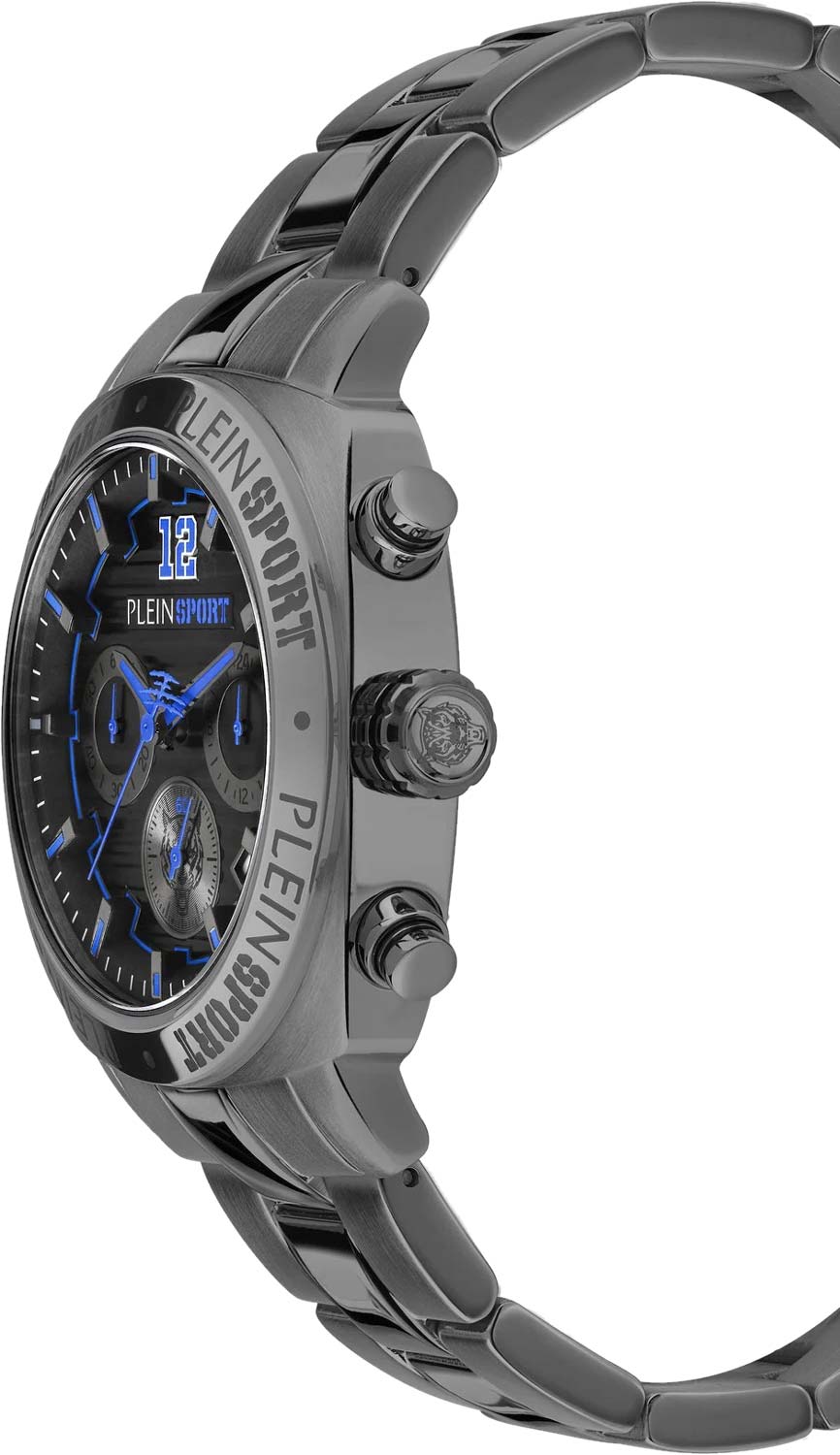 Plein Sport Plein Sport Wildcat PSGBA1323,  германия мужские часы на браслете сталь с ip покрытием боковой вид