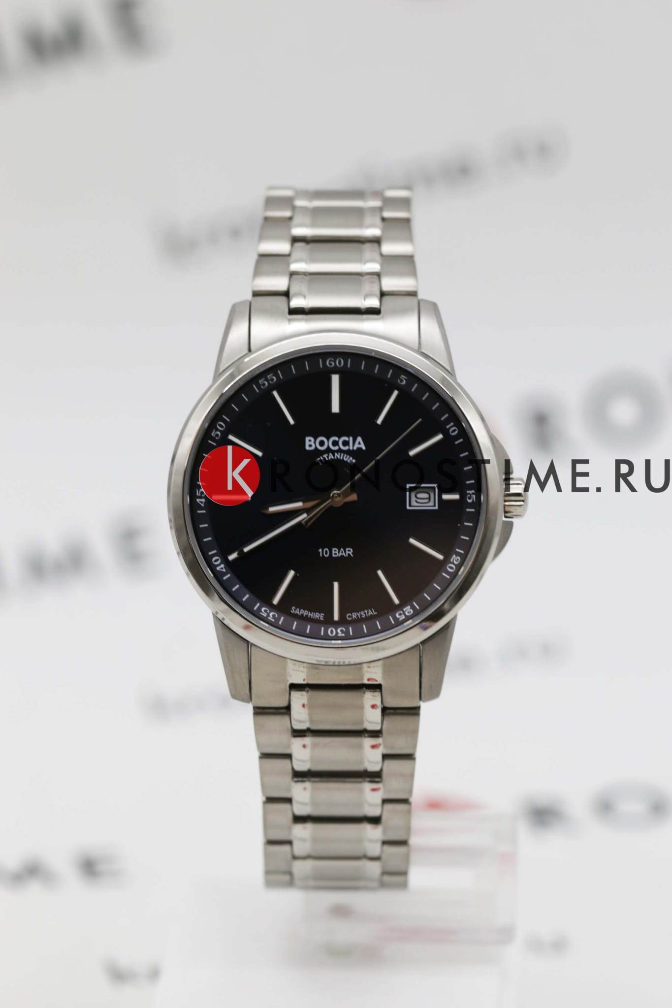 Boccia Titanium Boccia Titanium Circle-Oval 3633-04 мужские часы синий циферблат на запястье