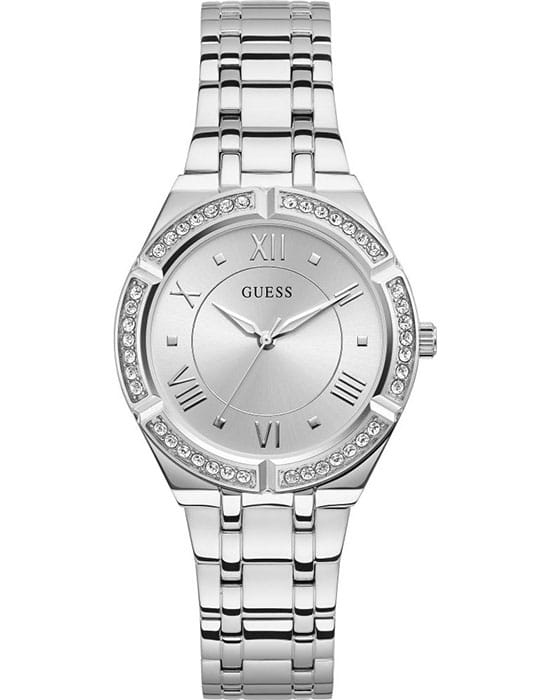 Guess GUESS GW0033L1  GW0033L1 кварцевые женские часы серебристый циферблат, браслет нержавеющая сталь — вид спереди
