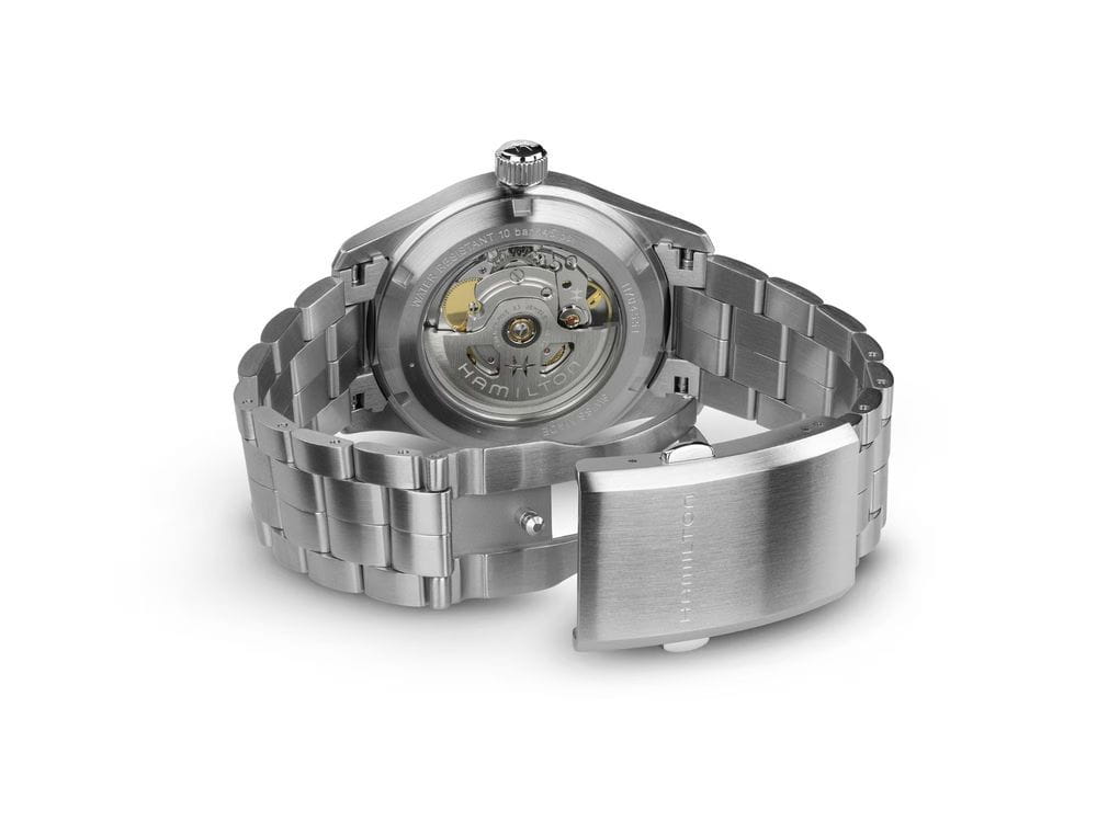 Hamilton Hamilton Khaki Field Auto H70455140 механические мужские часы часы крупный план синий циферблата