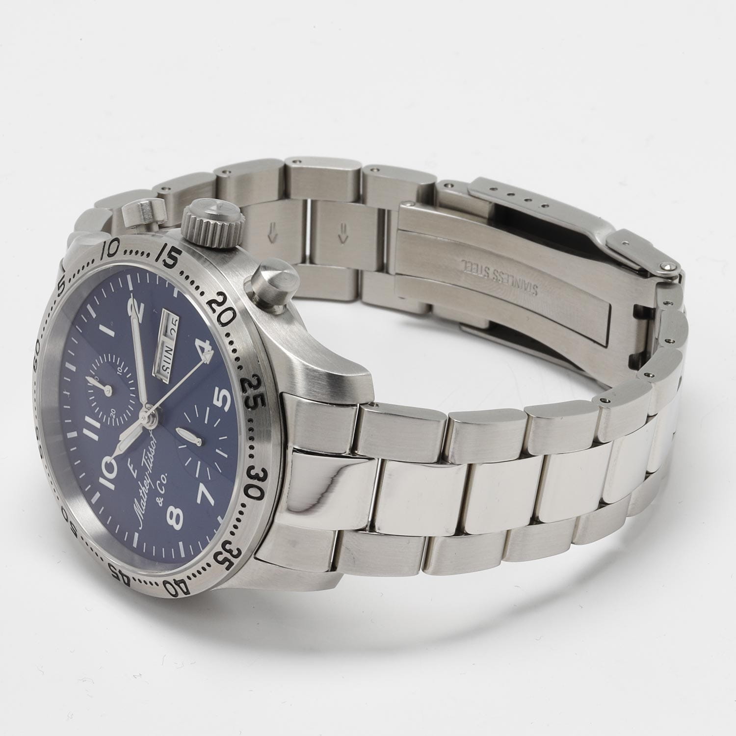 Оригинальные часы Mathey-Tissot Mathey-Tissot Type 21 H1821CHATBUG механические калибр механизма peseux p350 общий вид