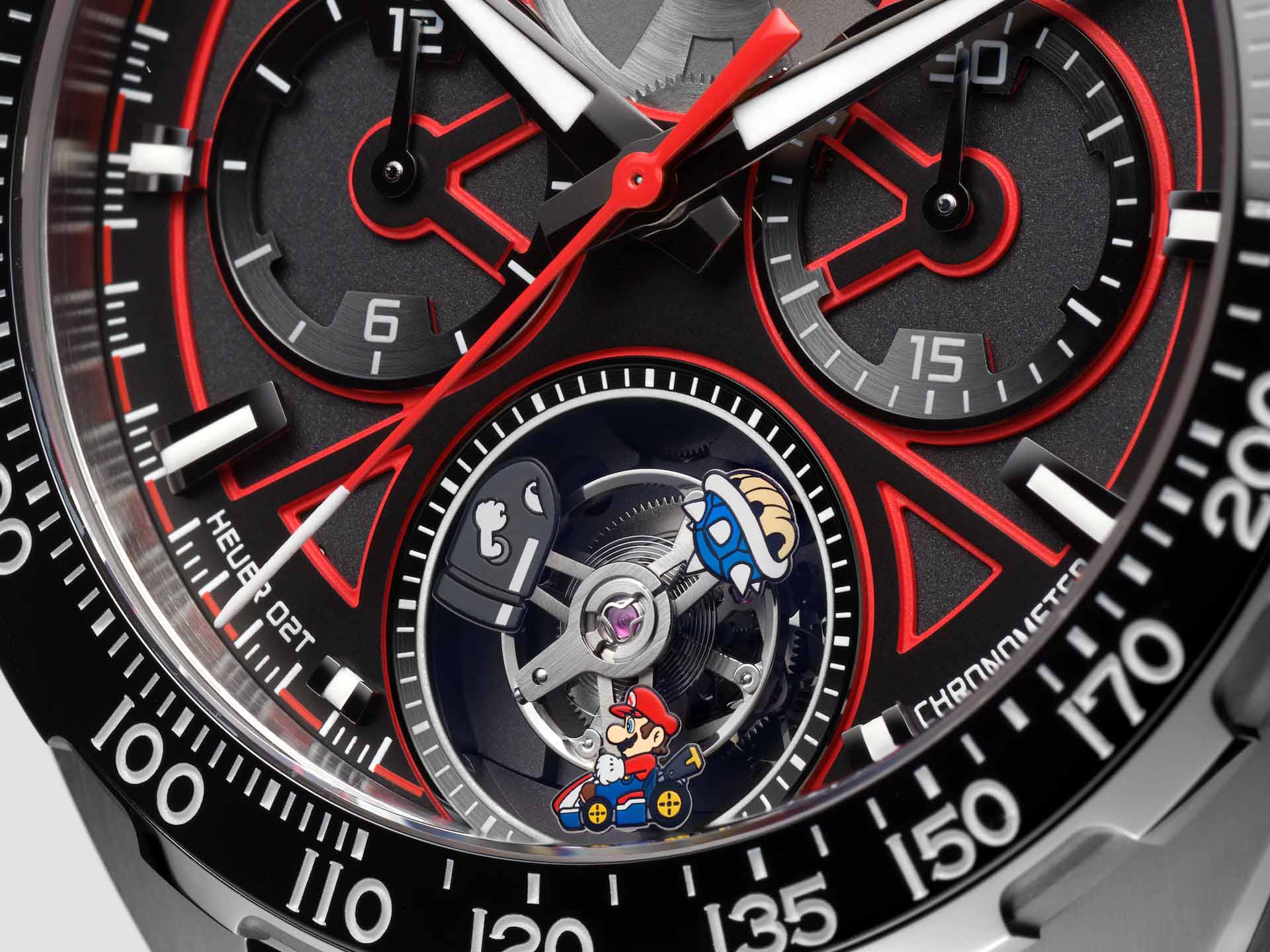TAG Heuer TAG Heuer Formula 1 x Mario Kart CAZ5080.FC6517 мужские часы цветной циферблат на запястье