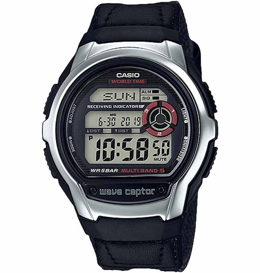 Casio Casio Illuminator WV-M60B-1A  WV-M60B-1A кварцевые мужские часы серый циферблат, браслет  — вид спереди