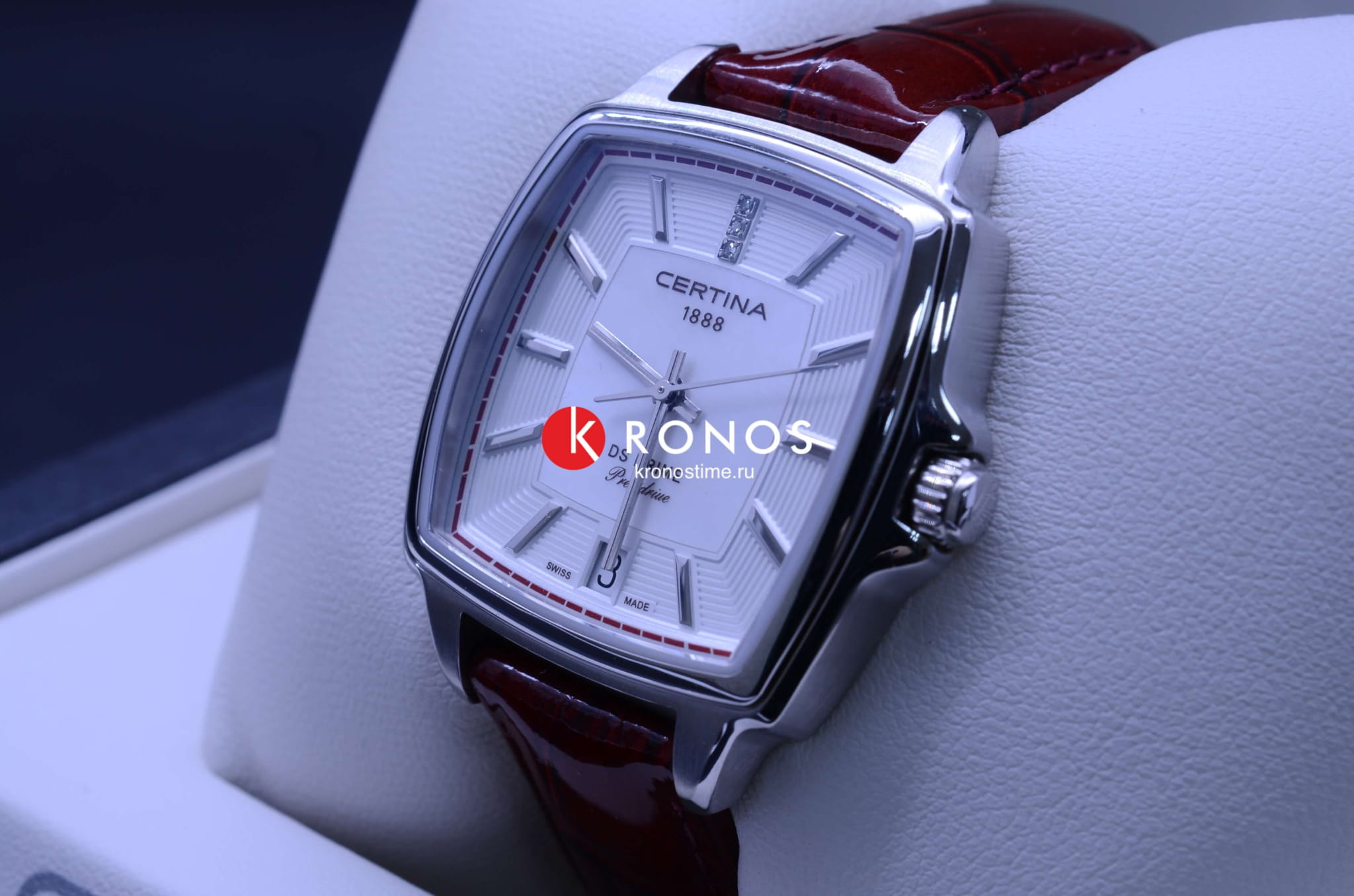 Certina Certina DS Prime C028.310.16.426.00 кварцевые женские часы часы крупный план белый циферблата