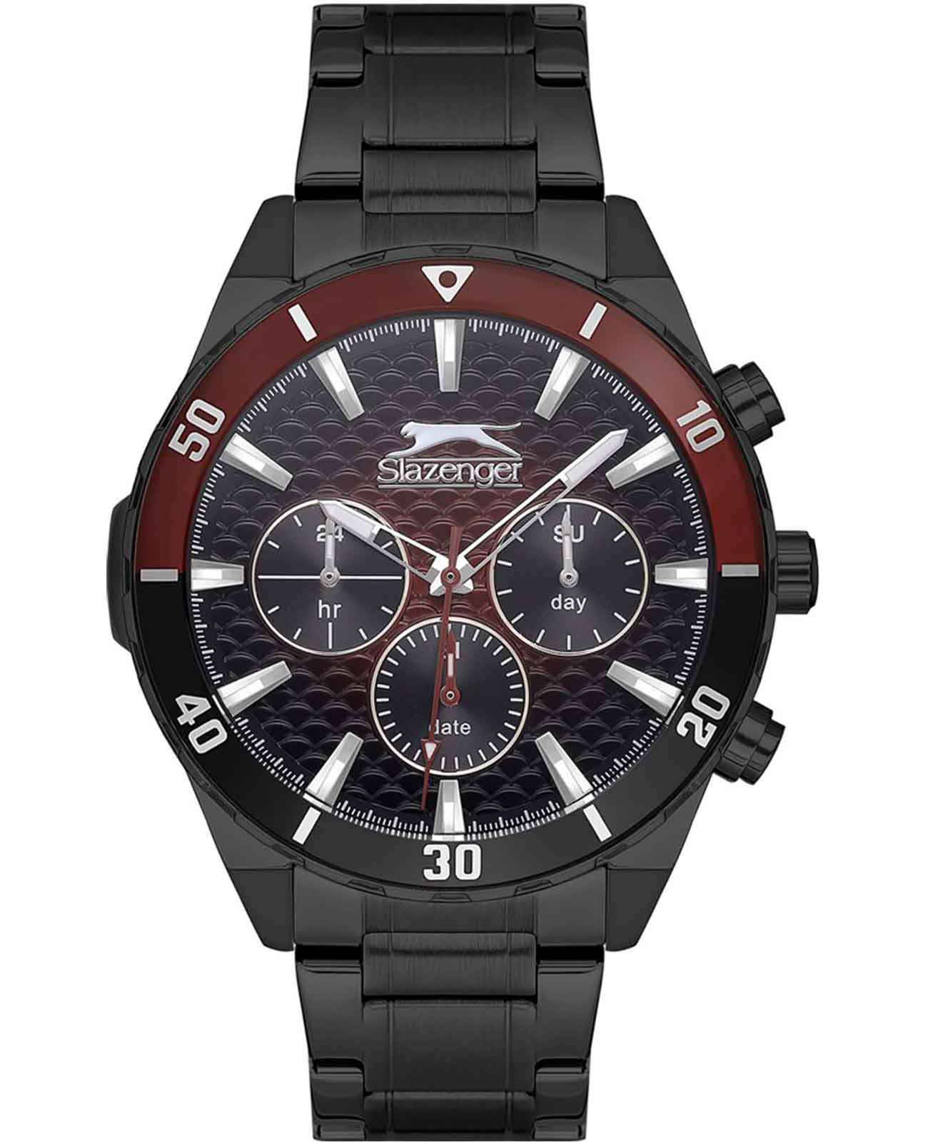 Slazenger Slazenger SL.09.2236.2.04  SL.09.2236.2.04 кварцевые мужские часы  циферблат, браслет нержавеющая сталь с ip-покрытием — вид спереди