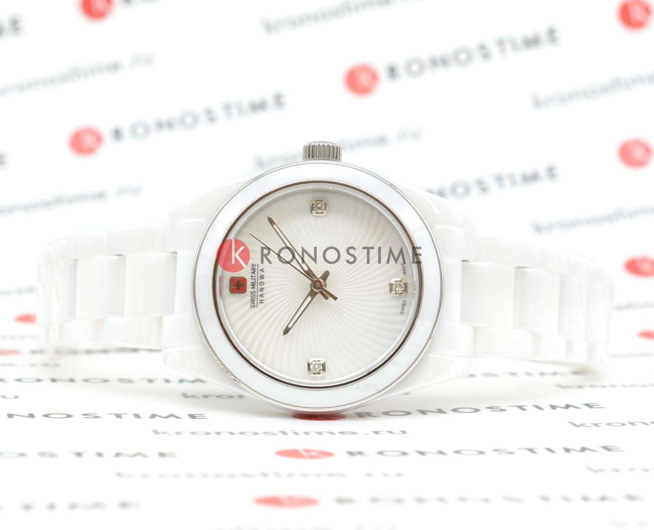 Swiss Military Hanowa Swiss Military Hanowa Swiss Recruit Lady Ceramic SMWLG0005101 , наручные женские часы фото под углом