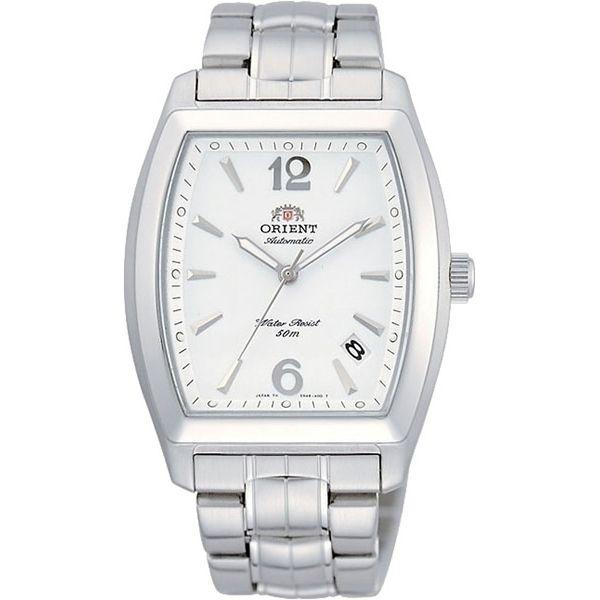 Orient Orient ERAE002W (FERAE002W)  FERAE002W механические мужские часы белый циферблат, браслет  — вид спереди