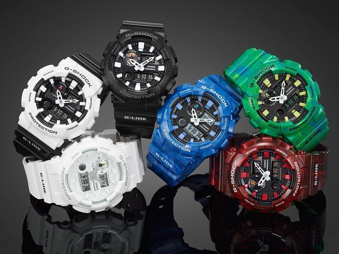 Casio Casio G-Shock GAX-100MB-4A, g-shock япония мужские часы на браслете пластик боковой вид