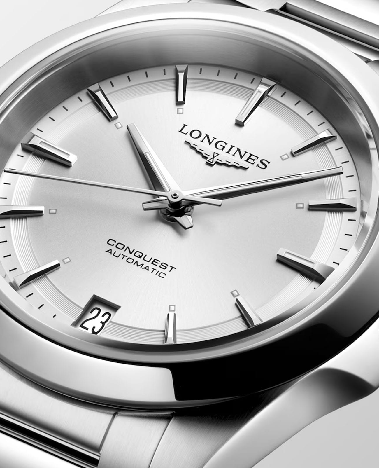 Longines Longines Conquest L3.430.4.72.6 женские часы серебристый циферблат на запястье