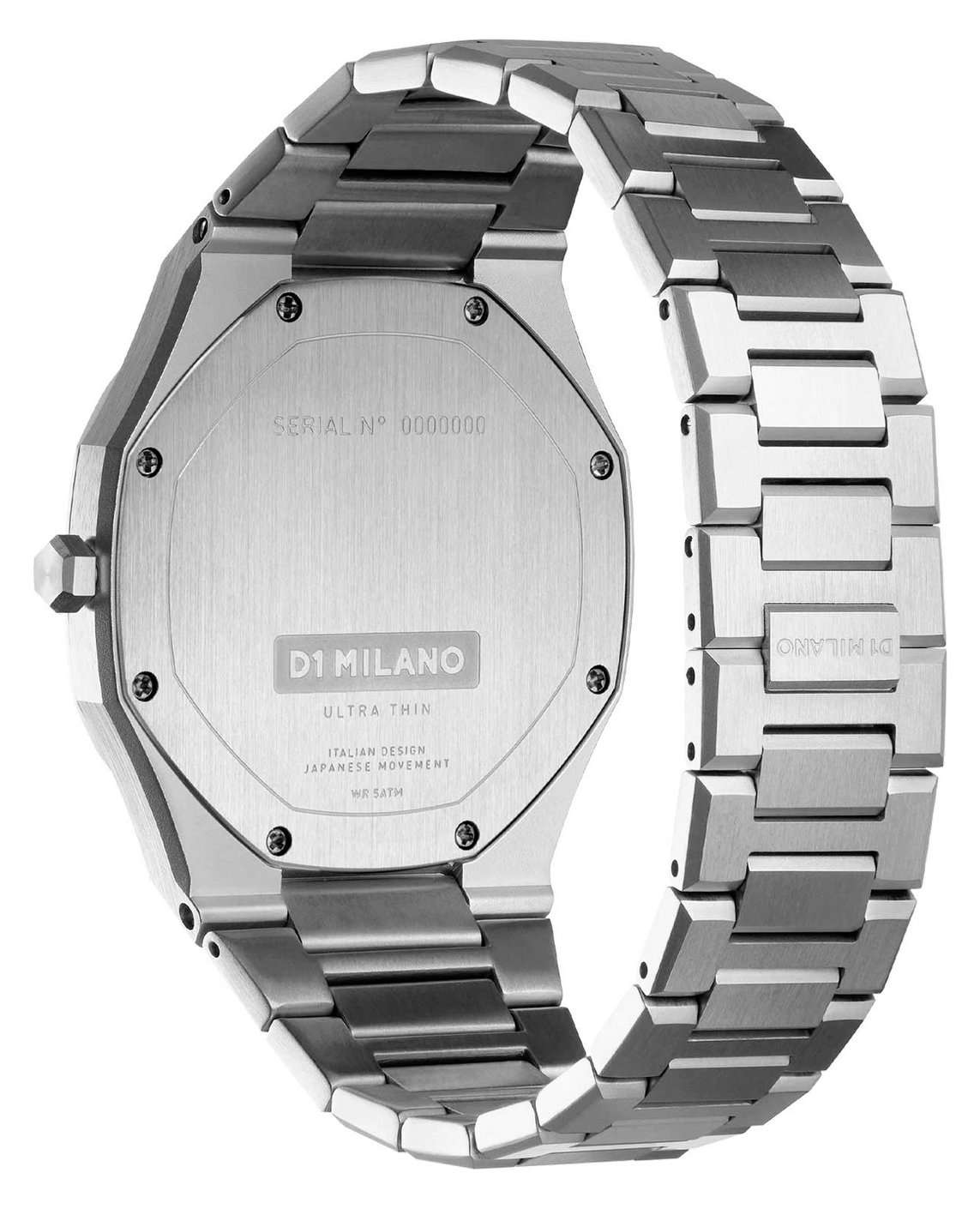 D1 Milano D1 Milano Ultra Thin UTBL11  - задняя крышка металл сталь корпуса, италия часы