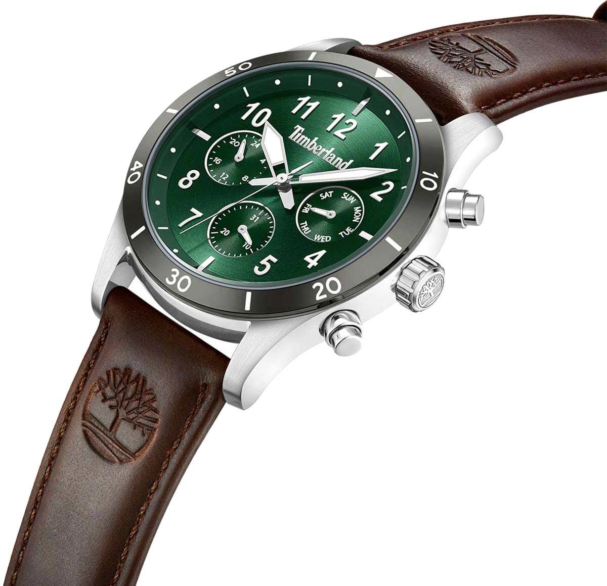 Timberland Timberland Ashmont TDWGF0054702 мужские часы зеленый циферблат на запястье