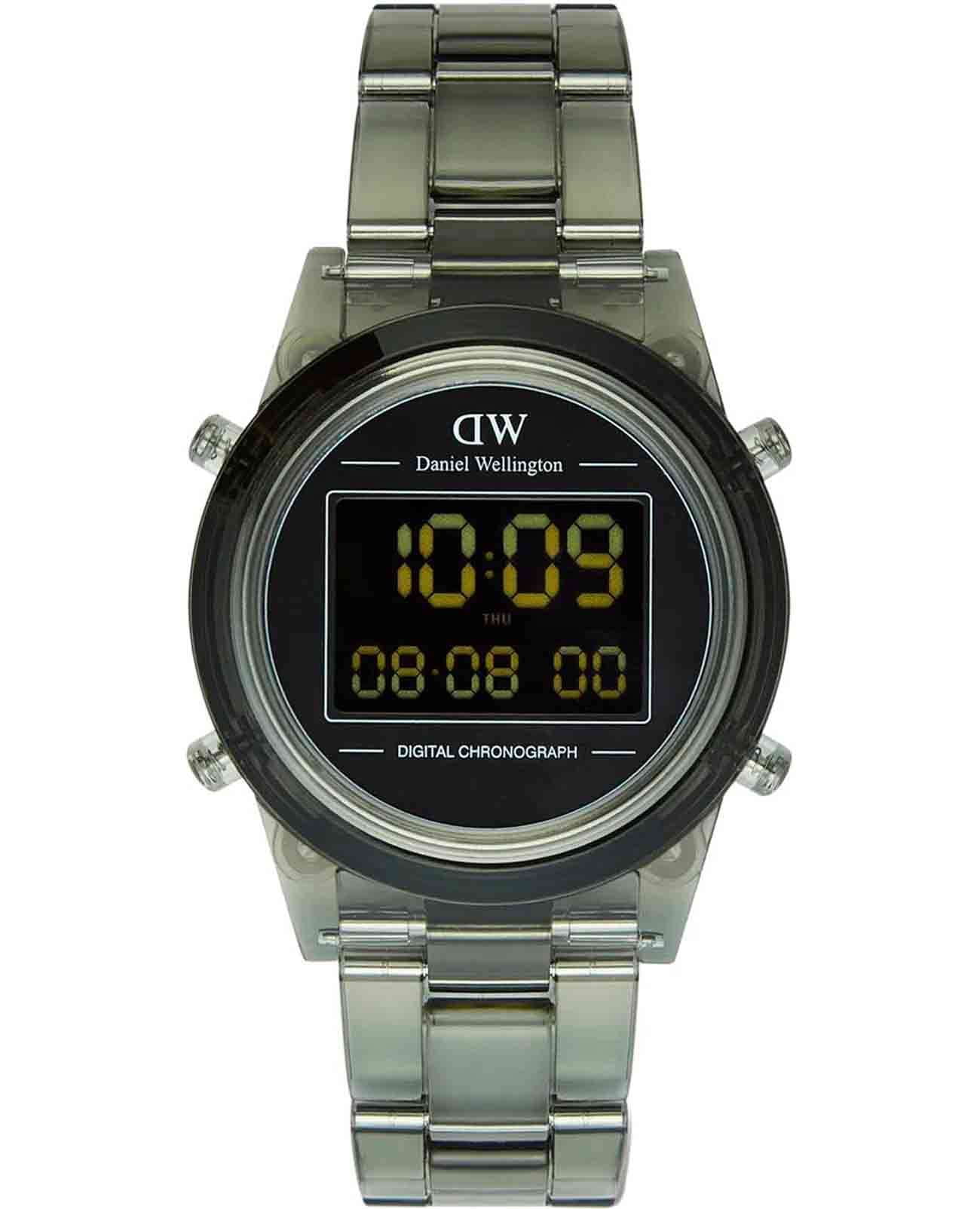 Daniel Wellington Daniel Wellington Retro Digital DW00100762  DW00100762 кварцевые мужские часы  циферблат, браслет биоматериал — вид спереди