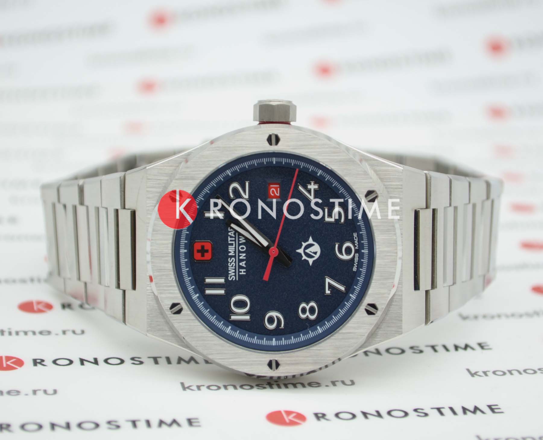 Swiss Military Hanowa Swiss Military Hanowa Sonoran SMWGH2101903 мужские часы синий циферблат на запястье