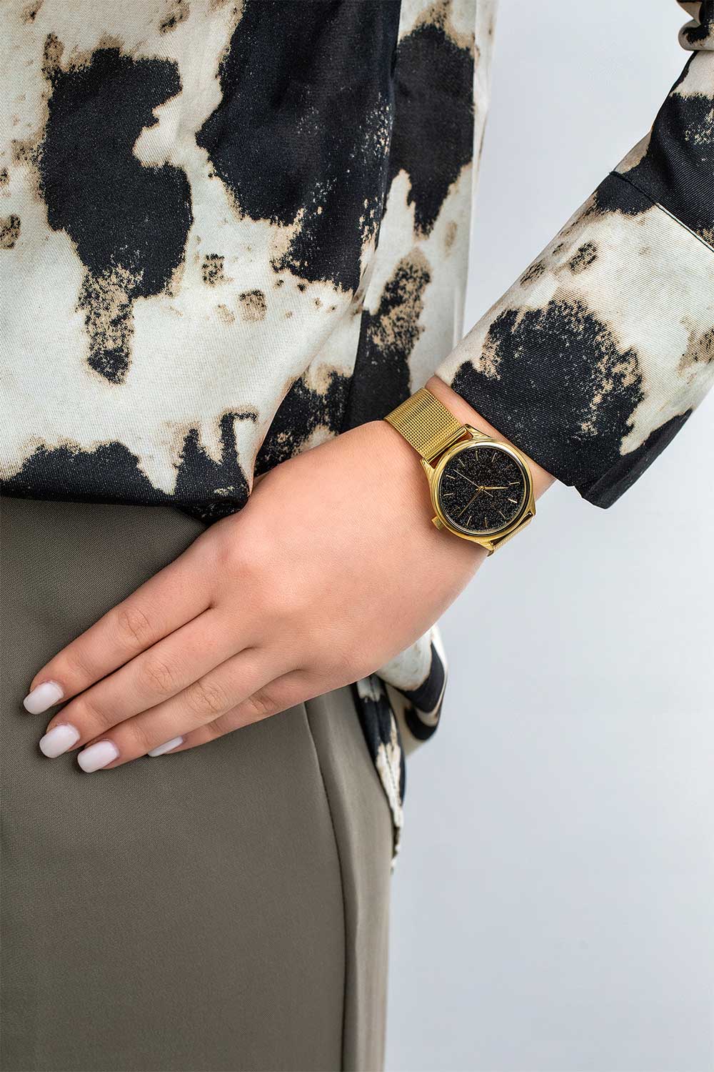 Timex Timex Celestial Opulence TW2V01300,  сша женские часы на браслете сталь с ip покрытием боковой вид