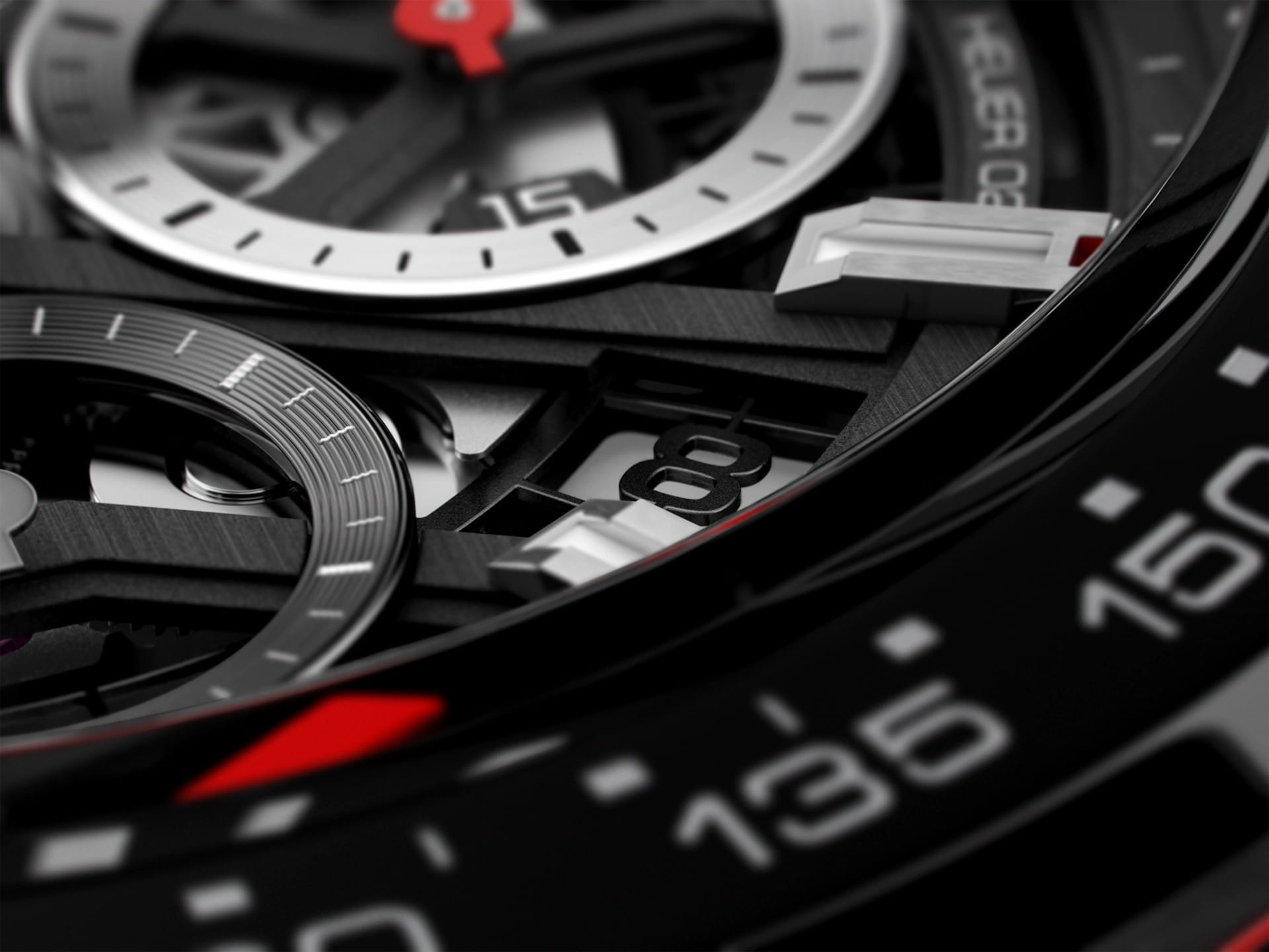 TAG Heuer TAG Heuer Carrera CBG2A10.FT6169, carrera швейцария мужские часы на браслете кожа + каучук боковой вид