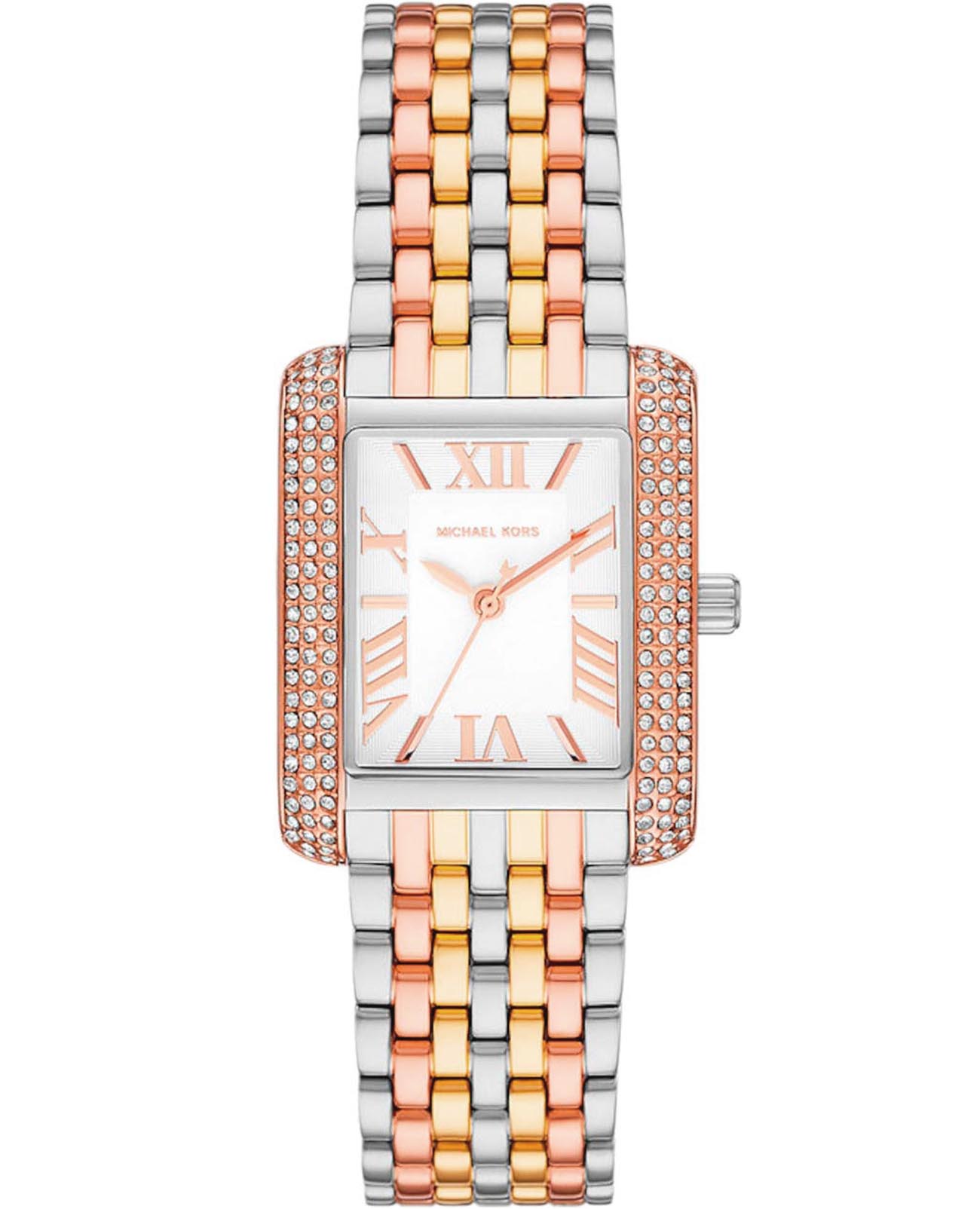 Michael Kors Michael Kors Emery MK4744  MK4744 кварцевые женские часы белый циферблат, браслет нержавеющая сталь с pvd-покрытием — вид спереди