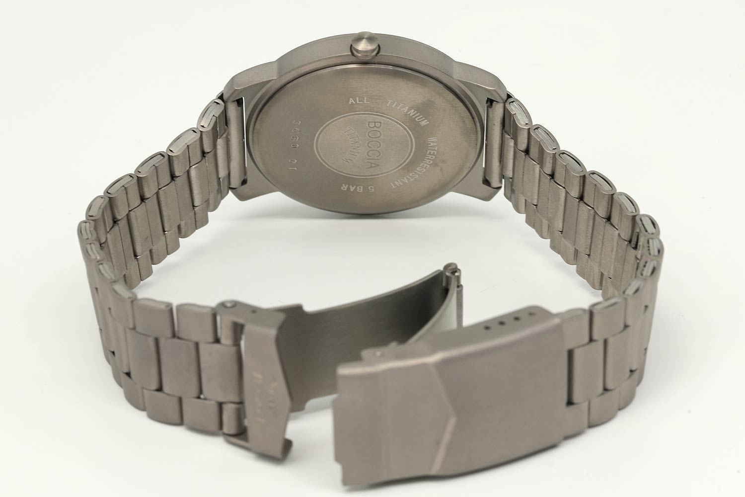 Boccia Titanium Boccia Titanium Circle-Oval 3630-02,  германия мужские часы на браслете титановый боковой вид