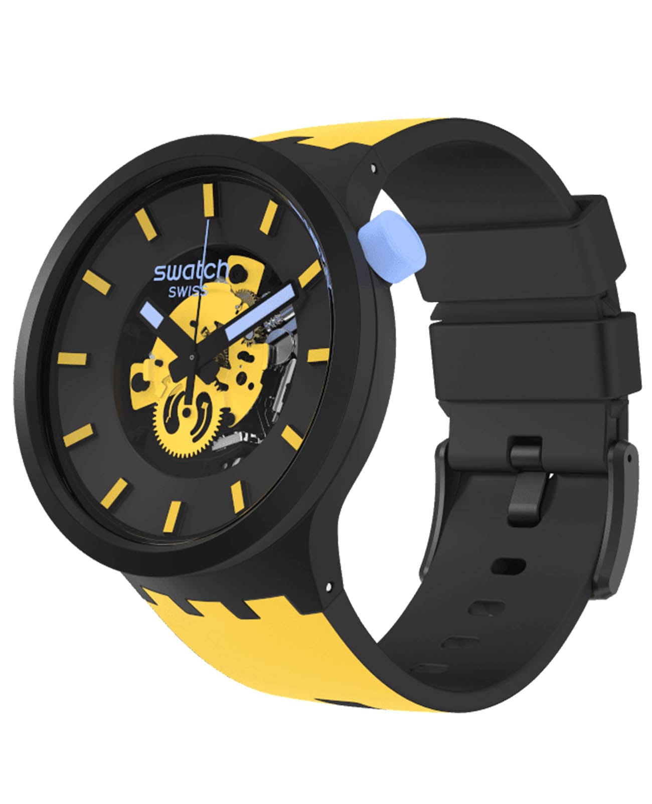 Swatch Swatch Big Bold Bioceramic Lacquered SB03B109, big bold швейцария мужские часы на браслете силикон боковой вид