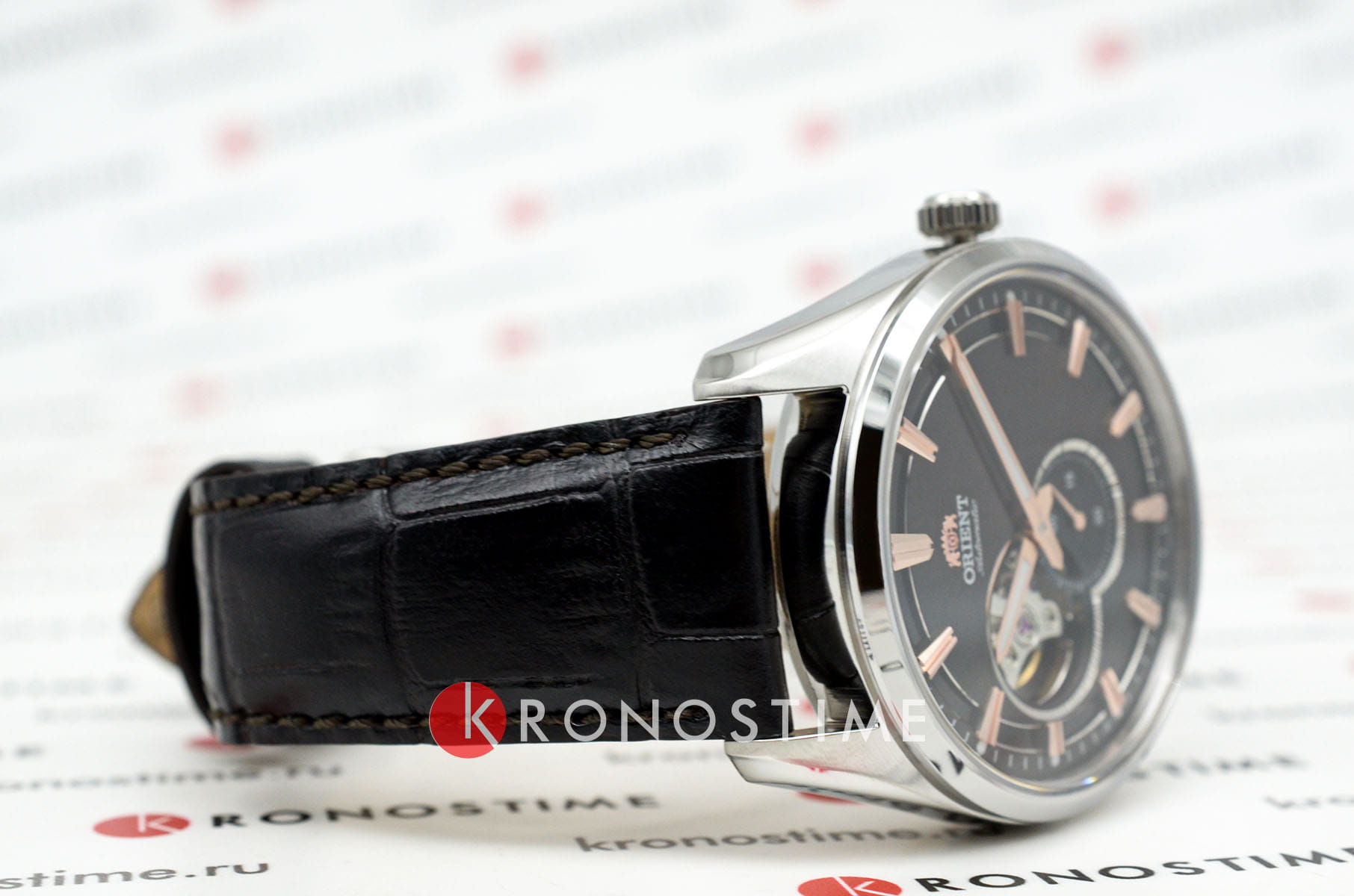 Orient Orient Automatic RA-AR0004Y (RN-AR0004Y), contemporary япония мужские часы на браслете кожаный боковой вид