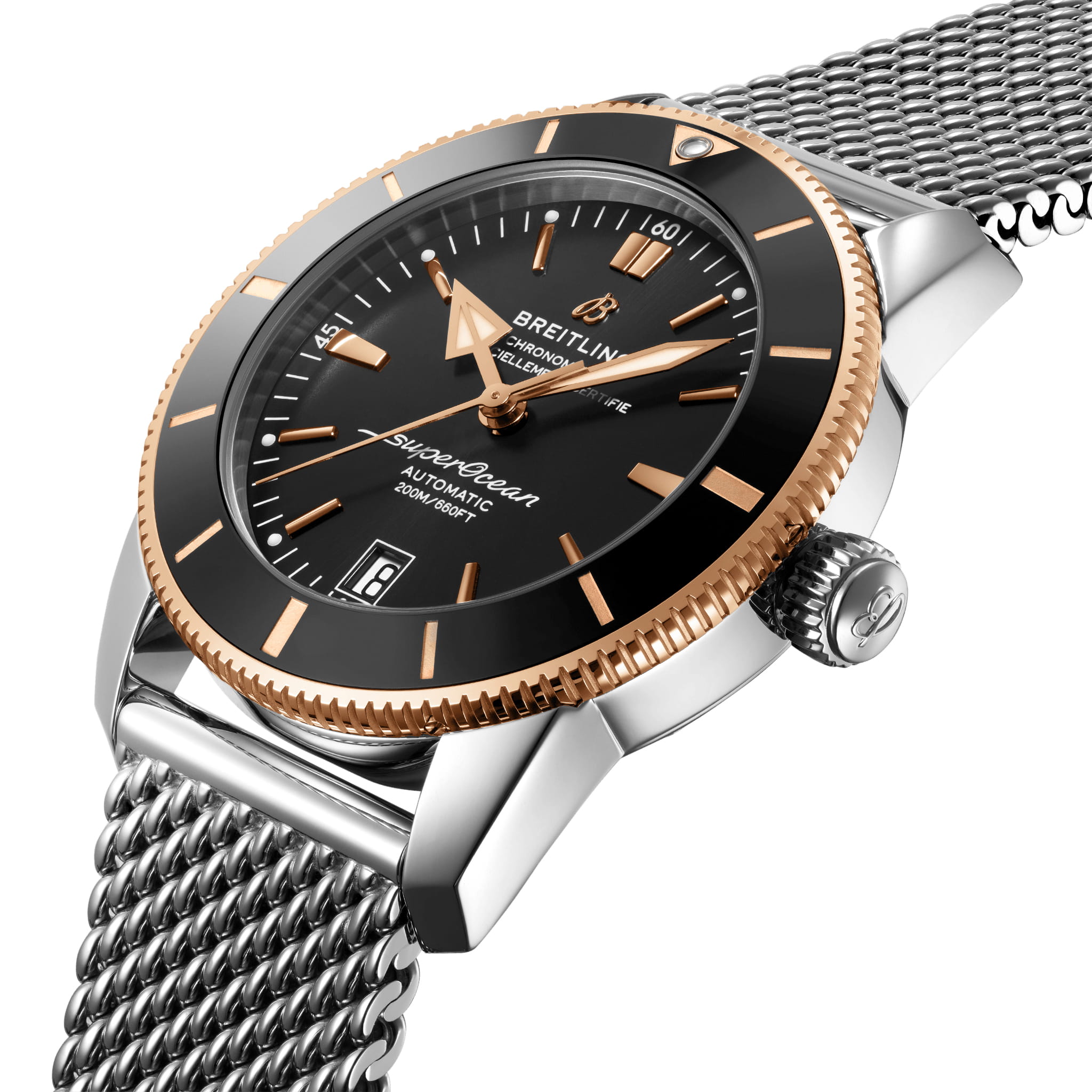 Breitling Breitling Superocean Heritage B20 Automatic 42 UB2010121B1A1 , наручные мужские часы фото под углом