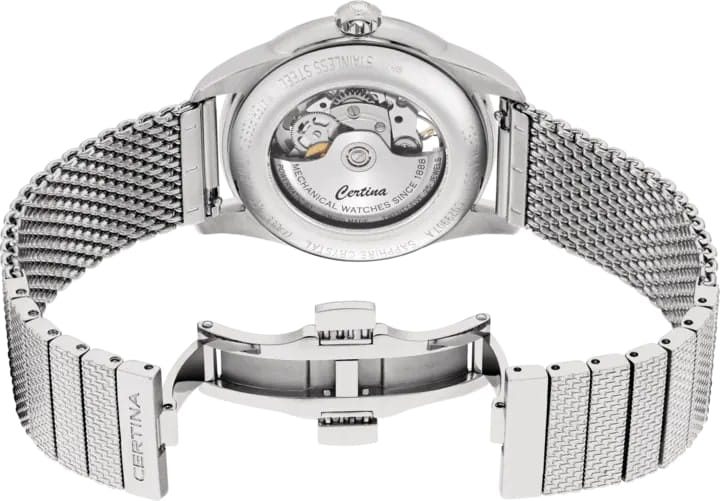 Certina C0299071103100 мужские часы застежка крупным планом
