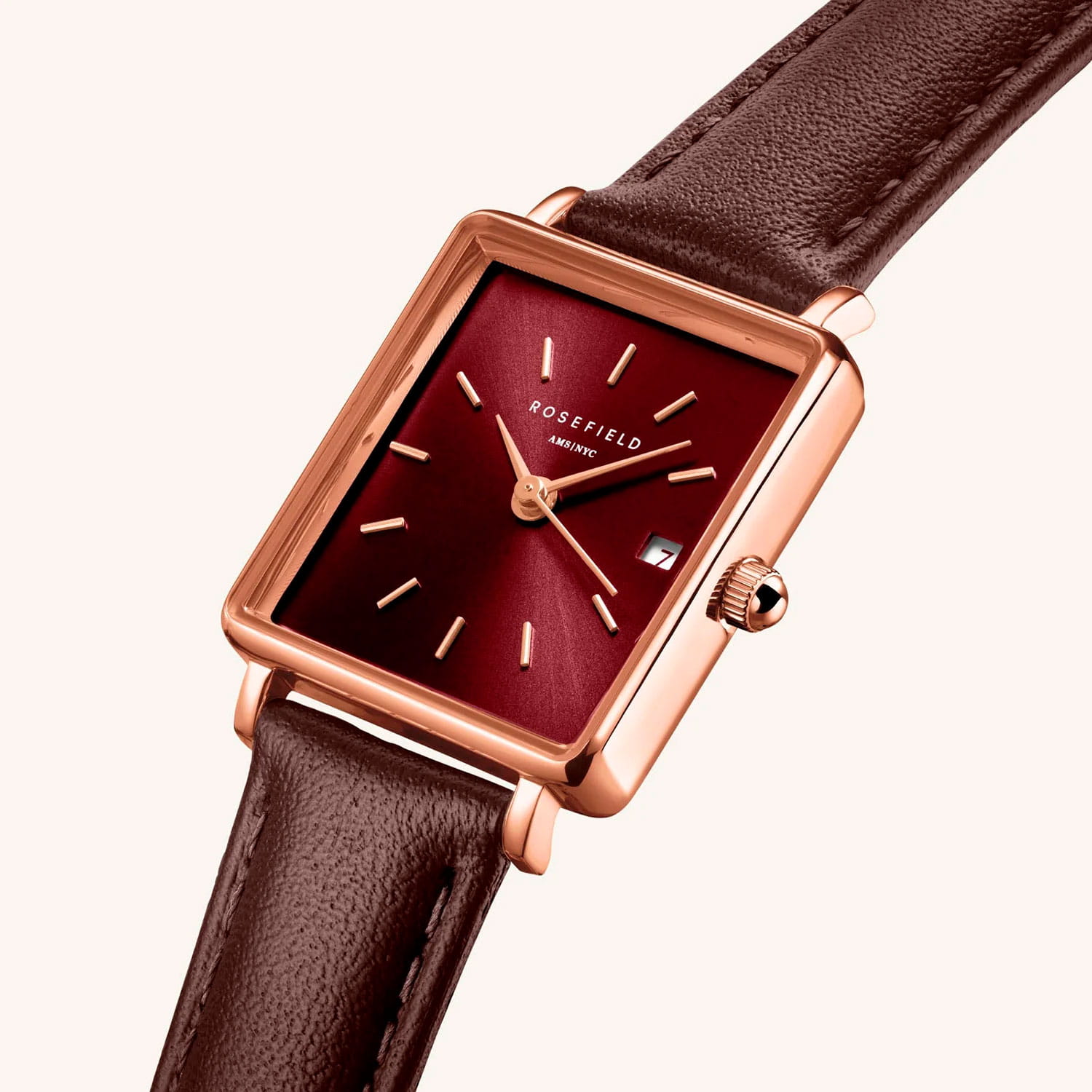 Rosefield Rosefield Boxy XS QBBLR-Q56  — детали корпуса и кожаный