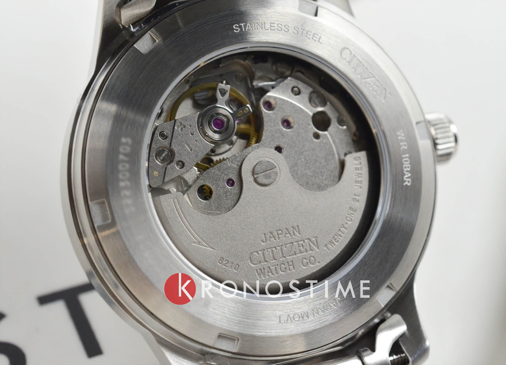 Citizen Citizen Automatic NJ0191-83A  - задняя крышка сталь металл корпуса, япония часы