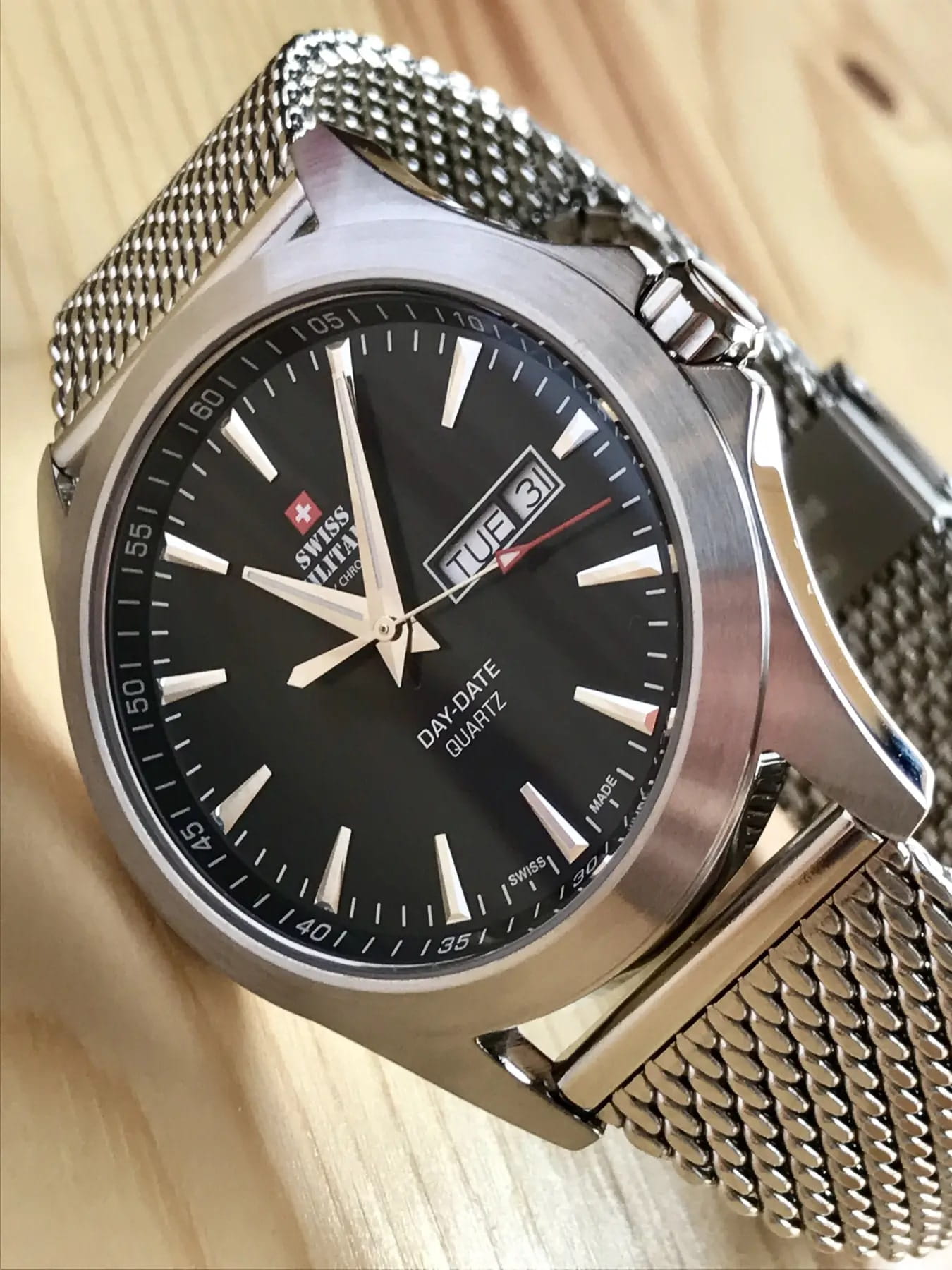 Swiss Military by Chrono SMP36040.01 мужские часы застежка крупным планом