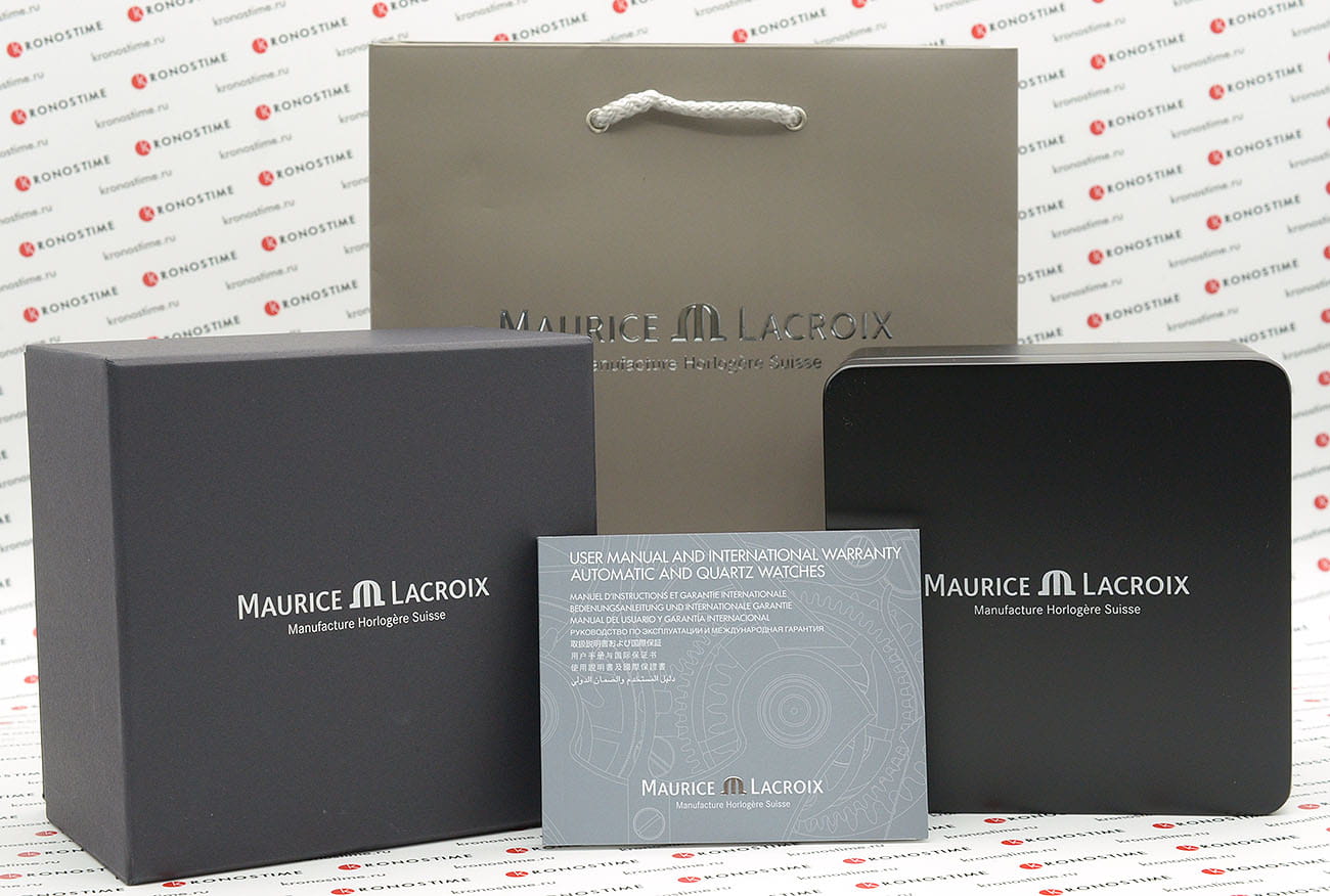Maurice Lacroix Maurice Lacroix Aikon Venturer GMT AI6158-SS002-330-1 мужские часы черный циферблат на запястье